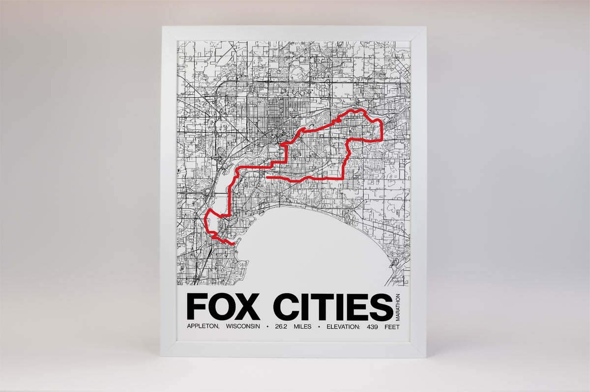 Fox Cities Marathon Poster - Grid Style