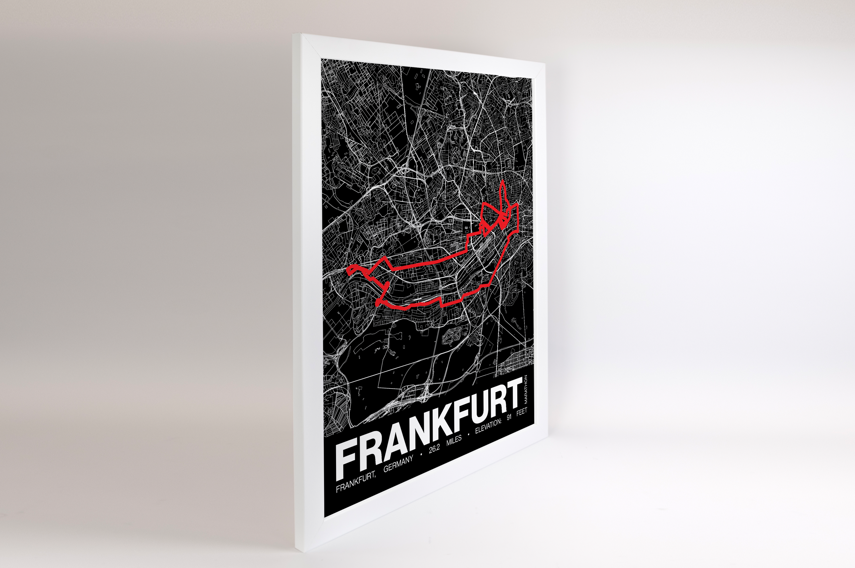 Frankfurt Marathon Poster - Grid Style