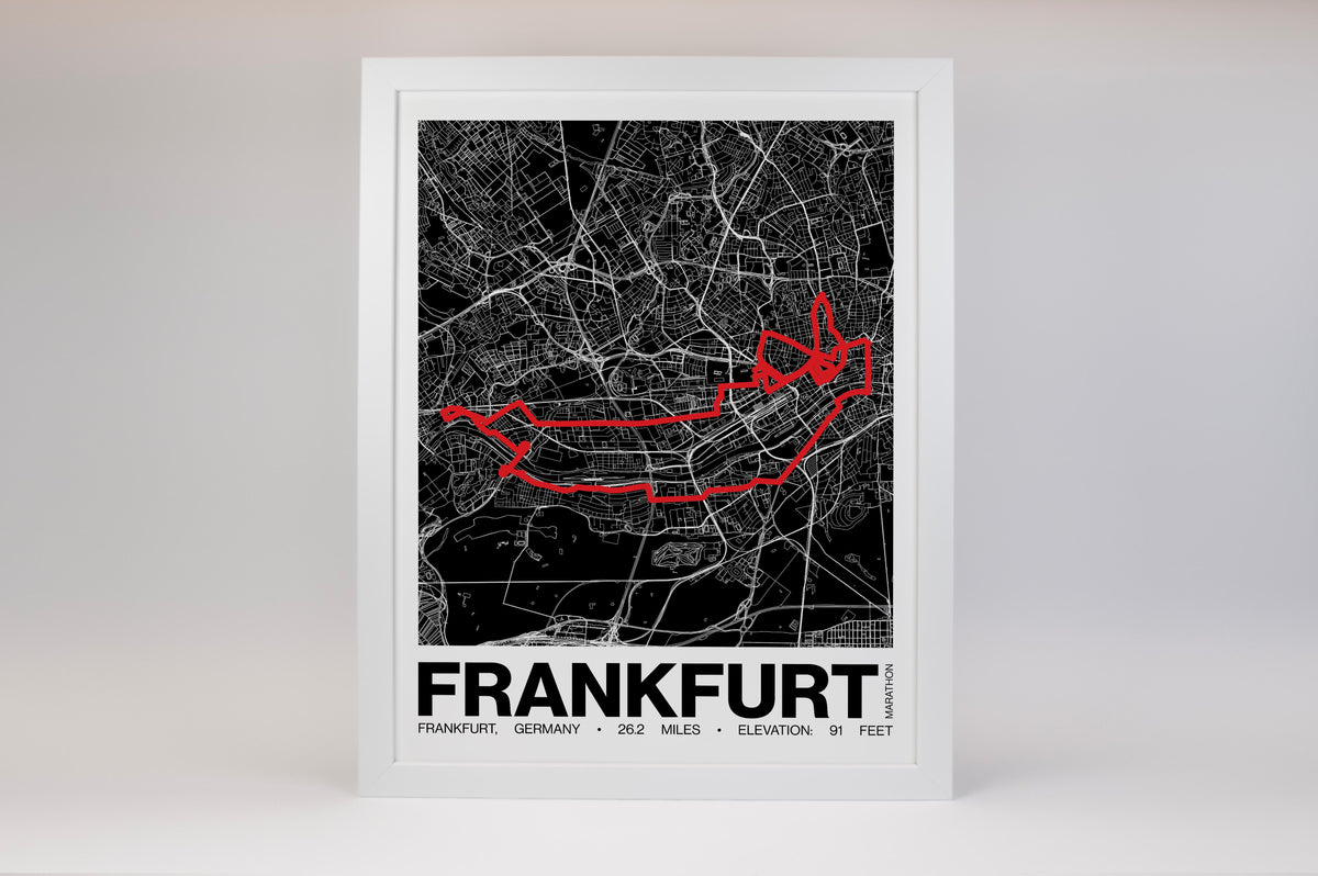 Frankfurt Marathon Poster - Grid Style