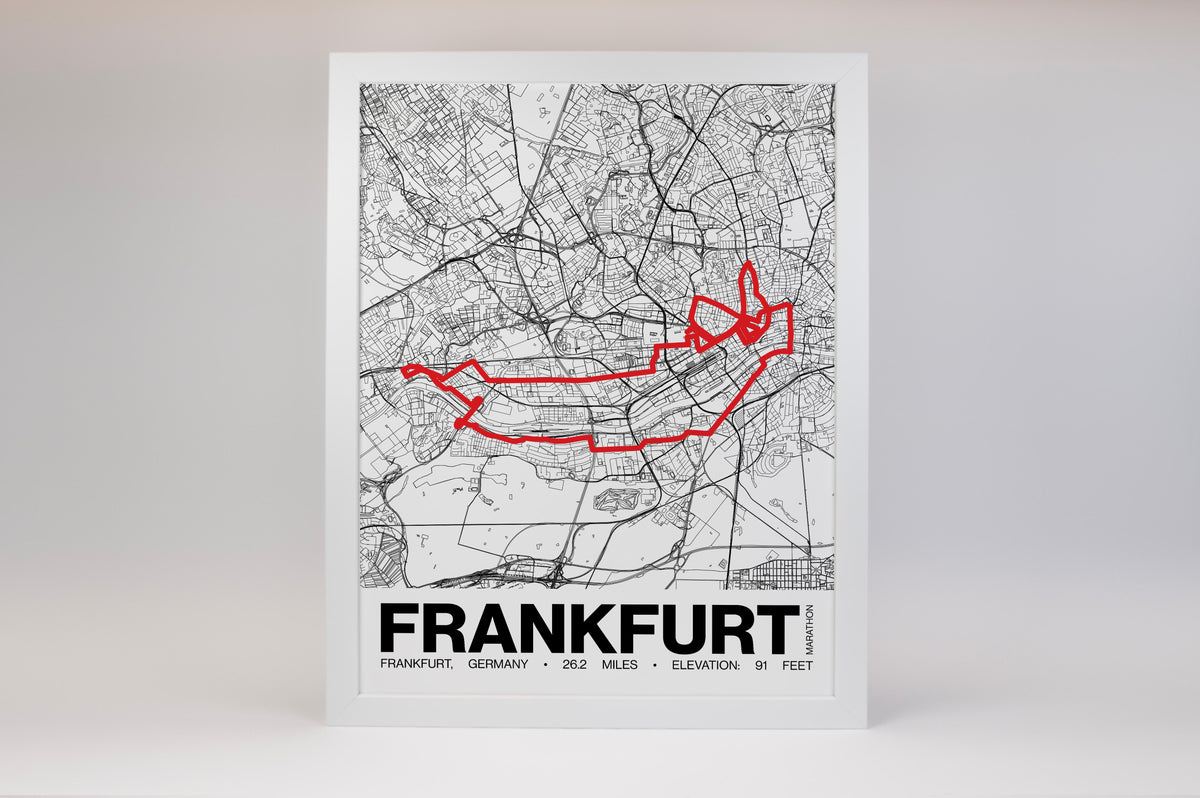 Frankfurt Marathon Poster - Grid Style