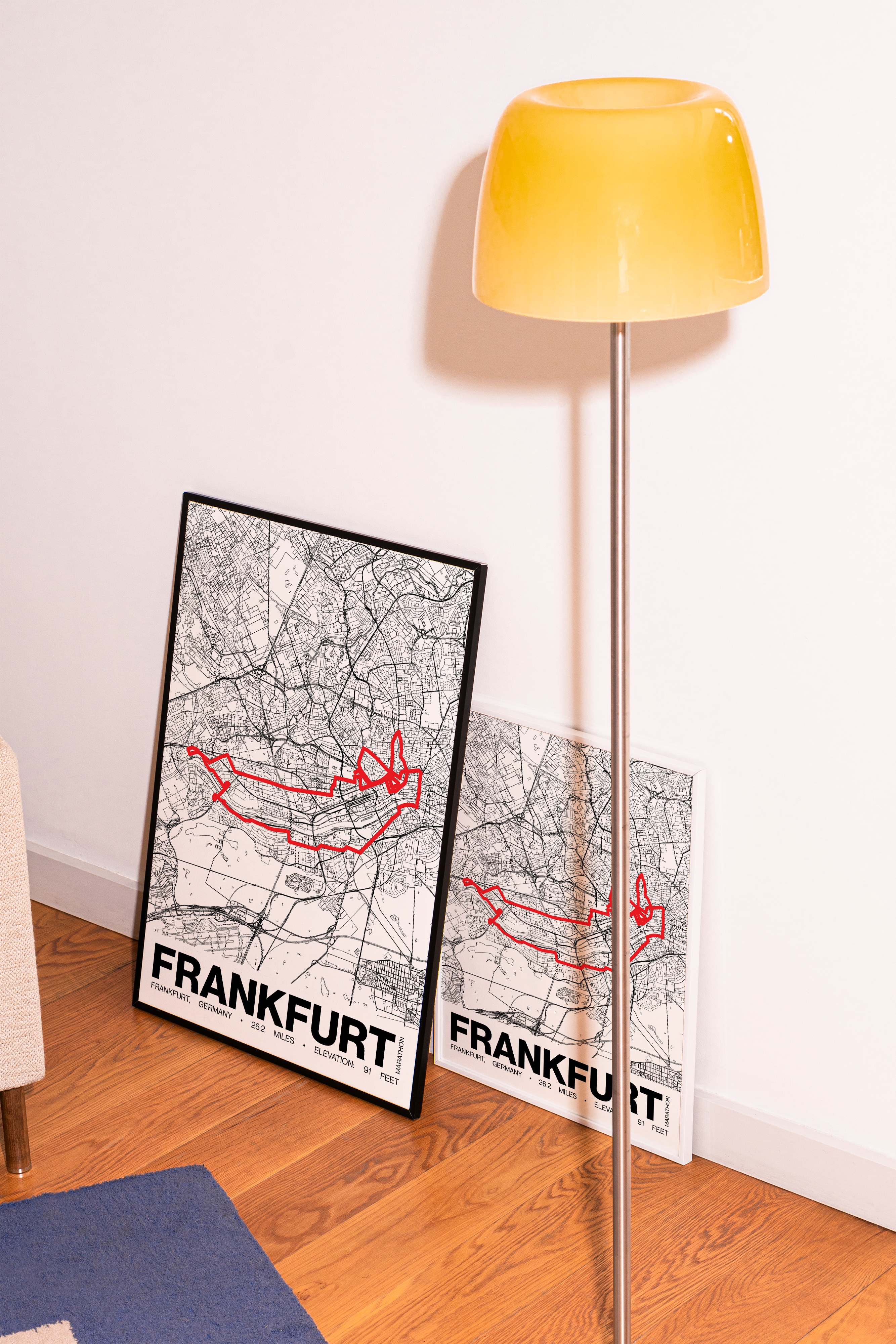 Frankfurt Marathon Poster - Grid Style