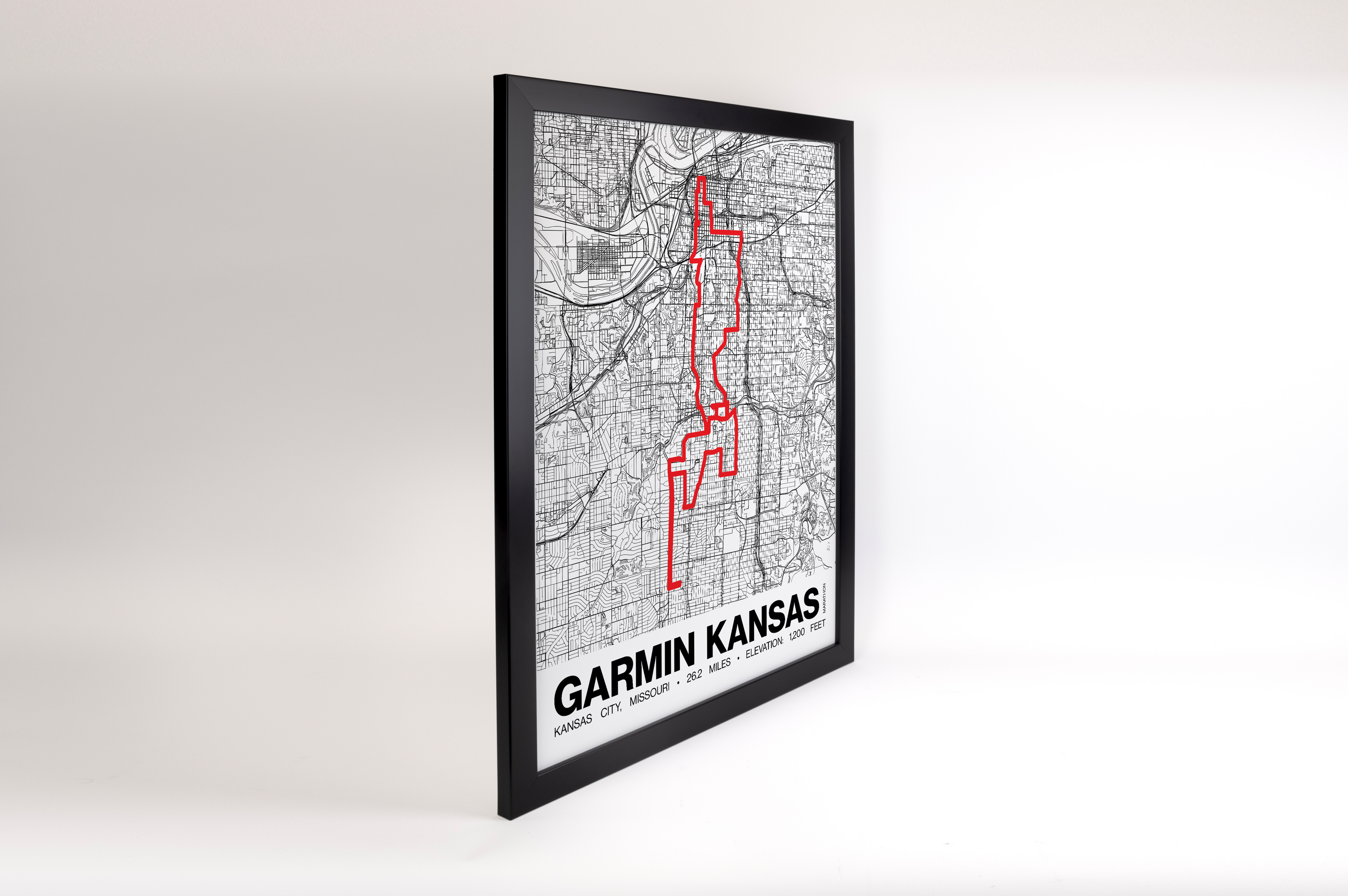 Garmin Kansas City Marathon Poster - Grid Style