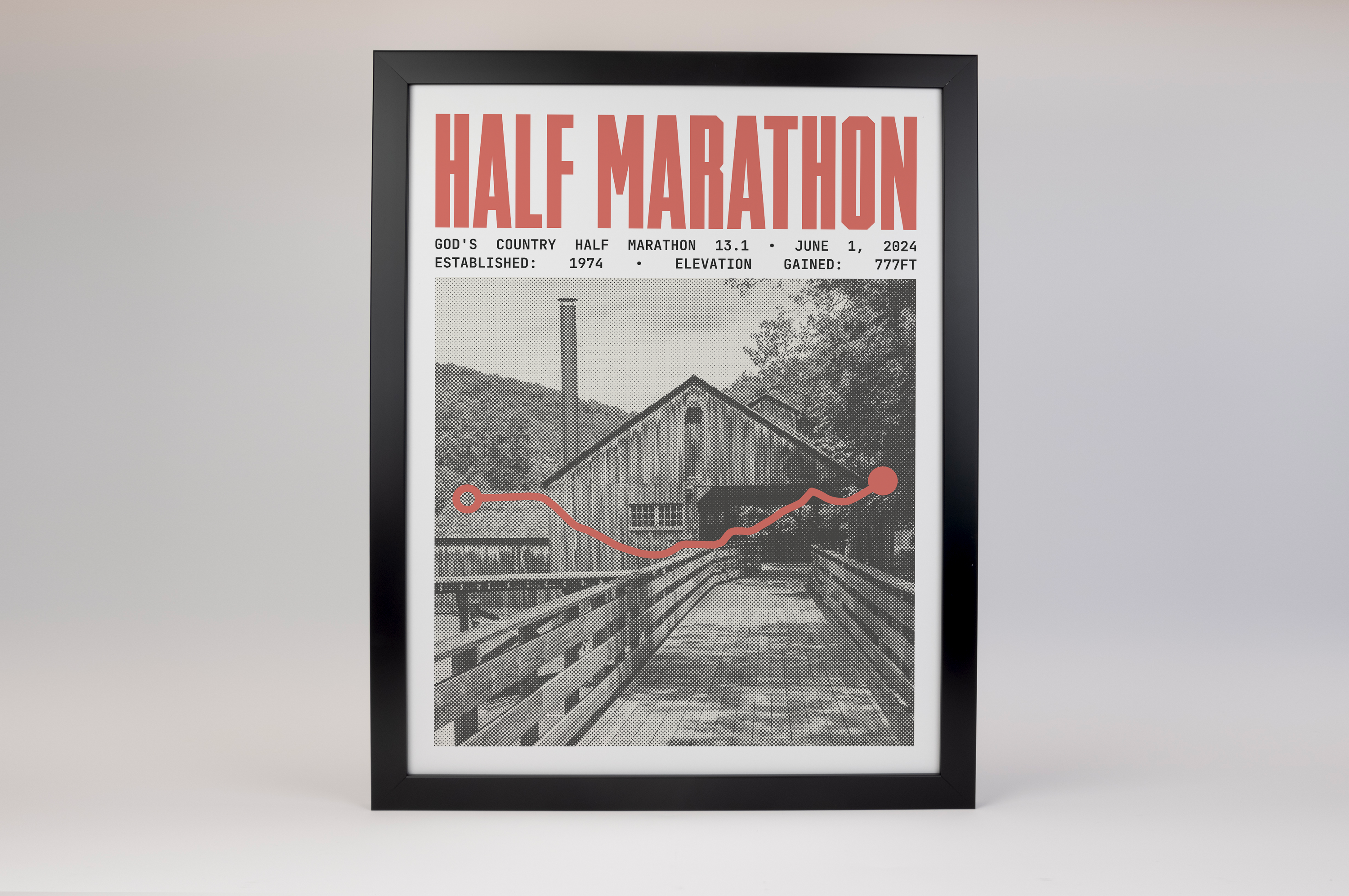 God's Country Half-Marathon Poster