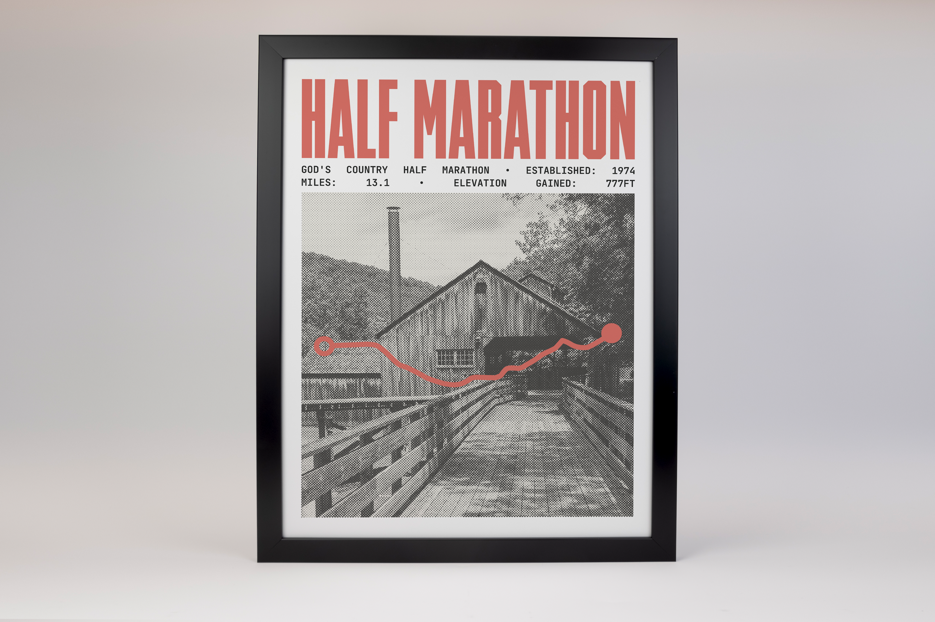 God's Country Half-Marathon Poster