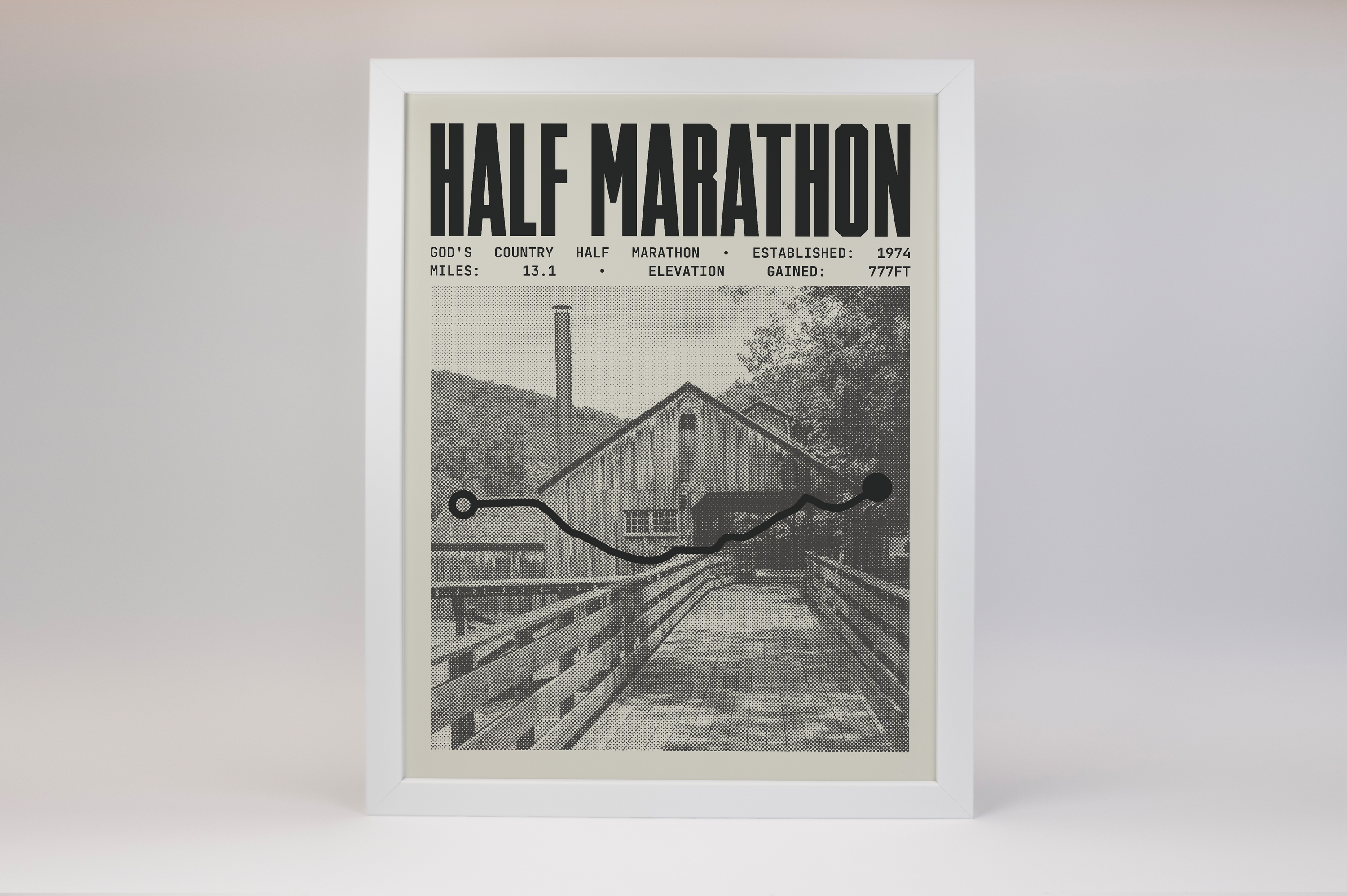 God's Country Half-Marathon Poster