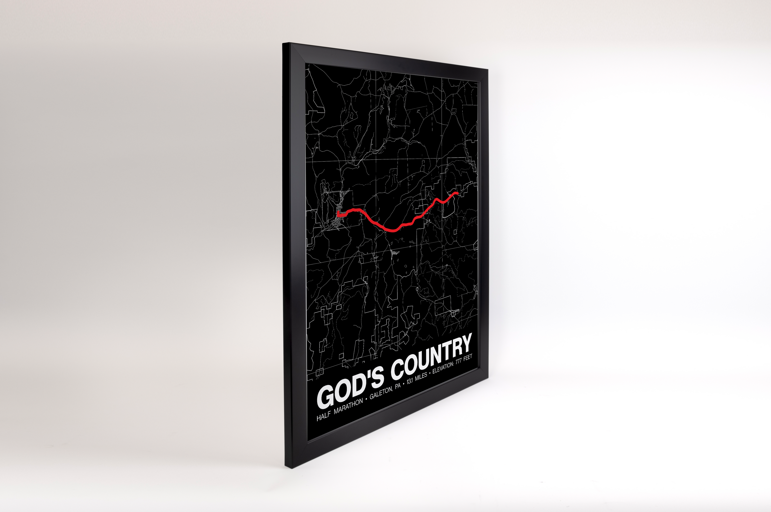 God's Country Half Marathon Poster - Grid Style