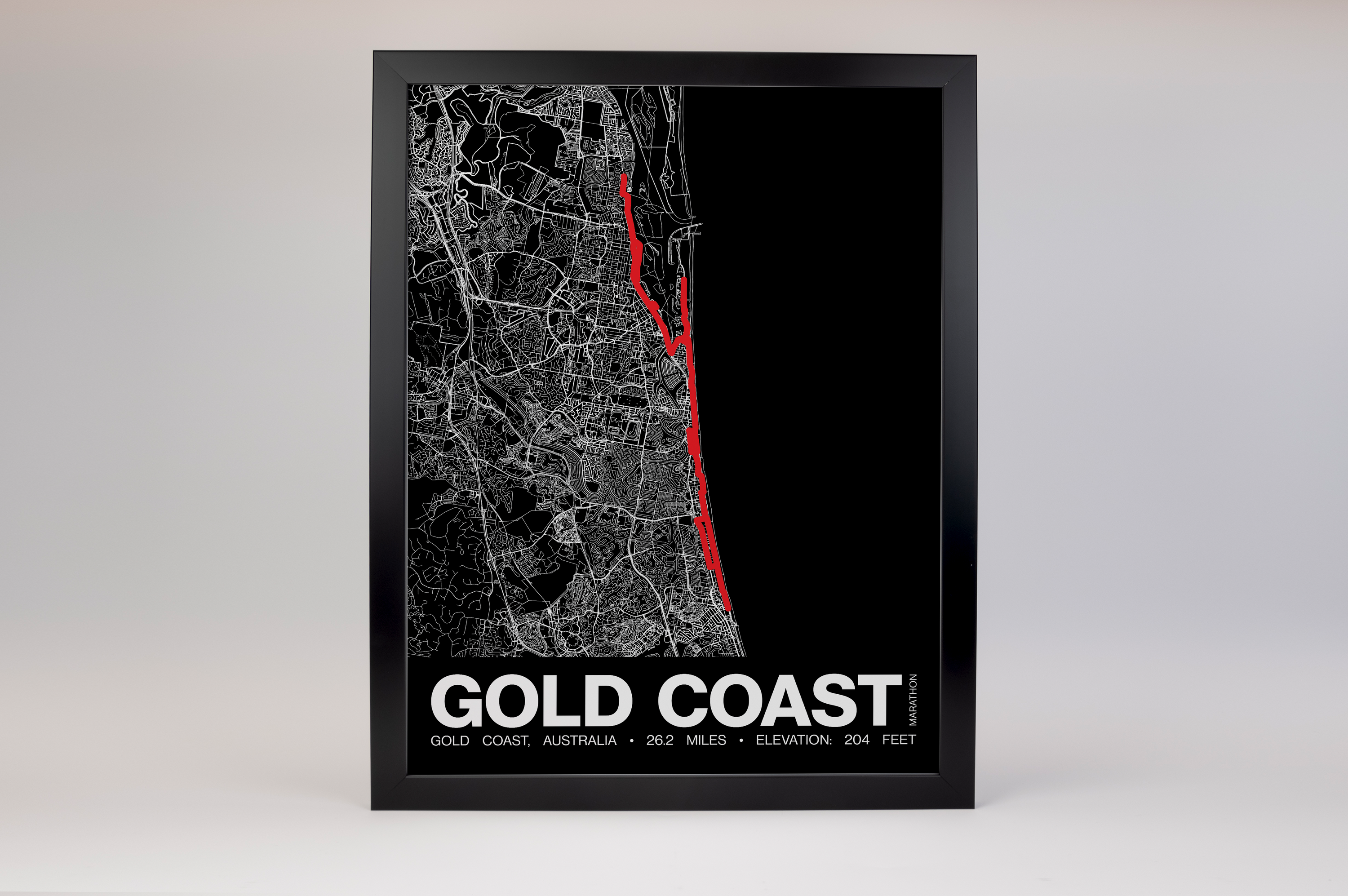 Gold Coast Marathon Poster - Grid Style