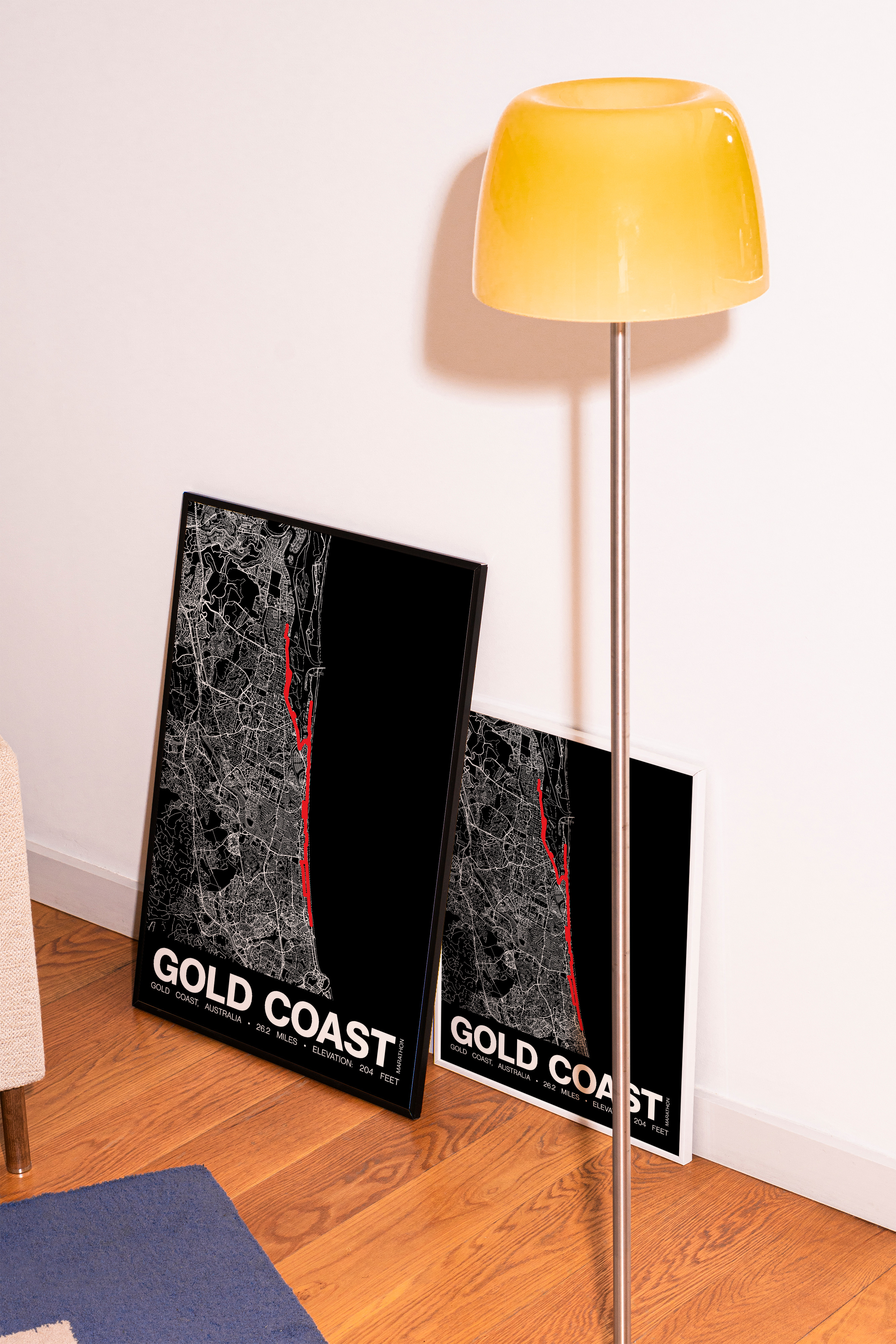 Gold Coast Marathon Poster - Grid Style