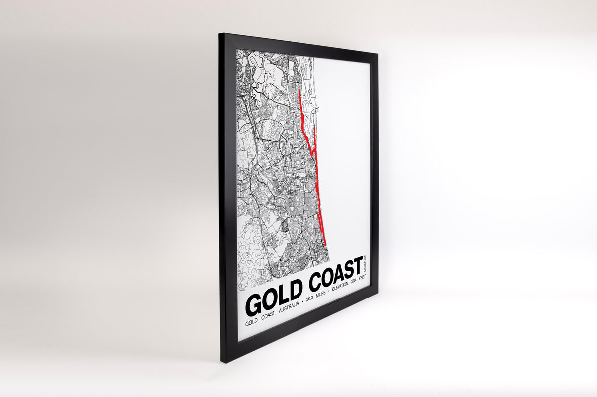 Gold Coast Marathon Poster - Grid Style