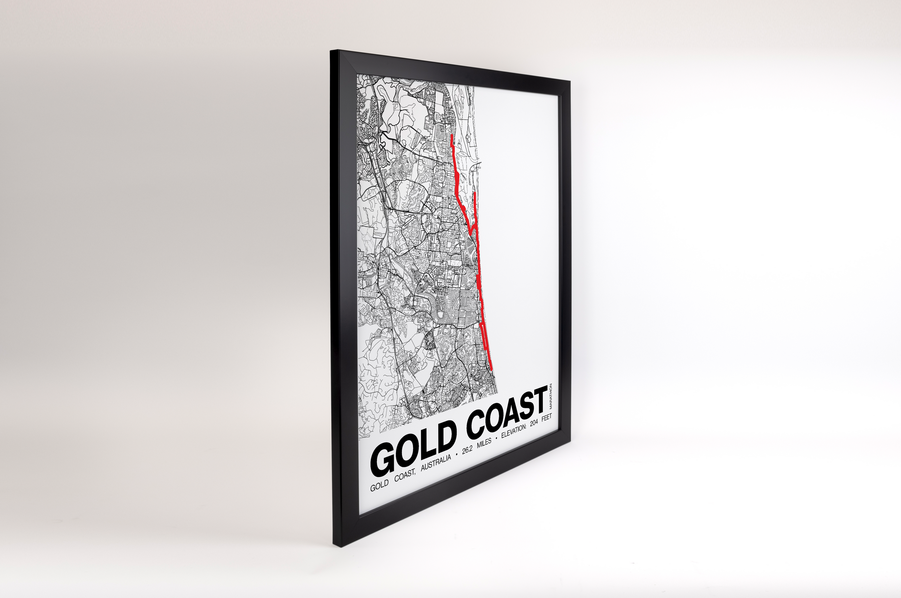 Gold Coast Marathon Poster - Grid Style