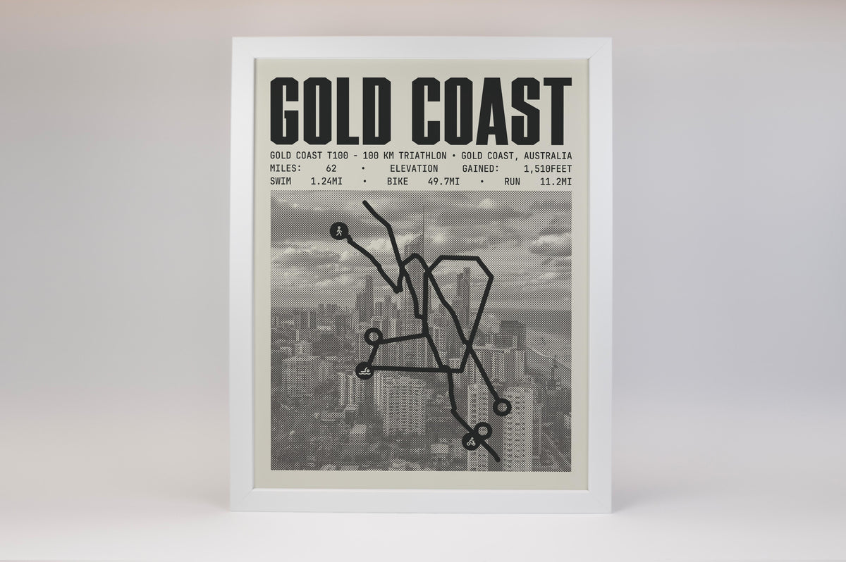 Gold Coast T100 - 100KM Triathlon Poster