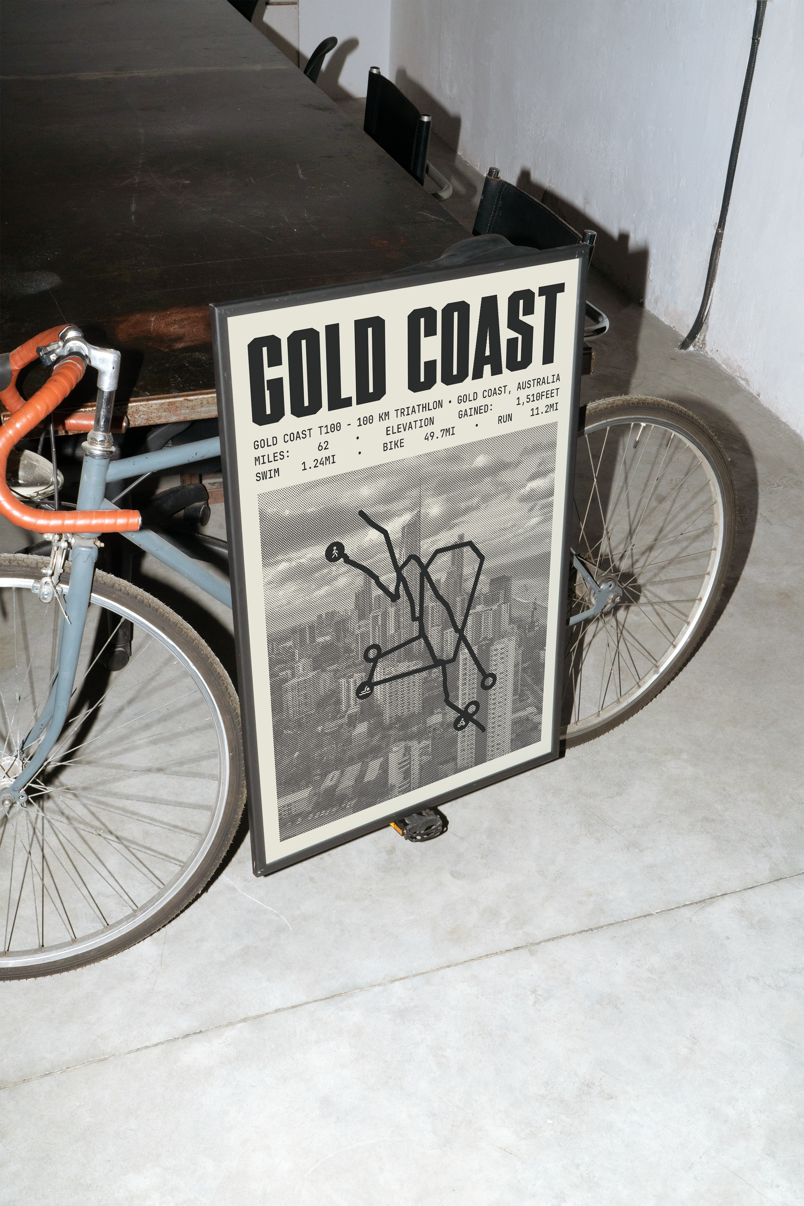 Gold Coast T100 - 100KM Triathlon Poster