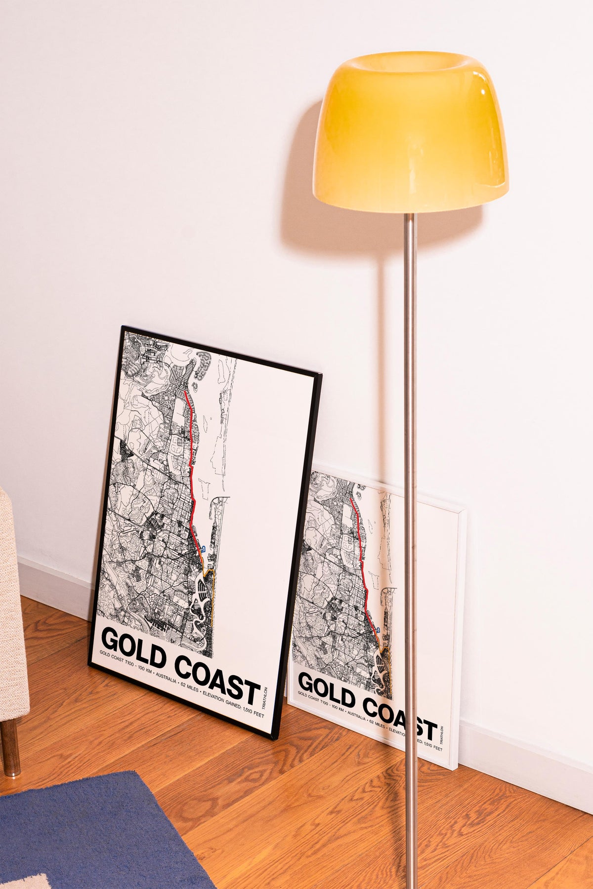 Gold Coast 100KM Triathlon Poster - Grid Style