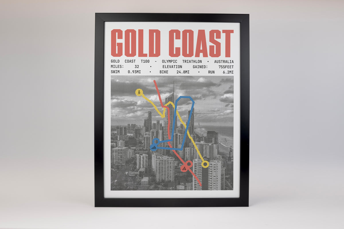 Gold Coast T100 - Olympic Triathlon Poster