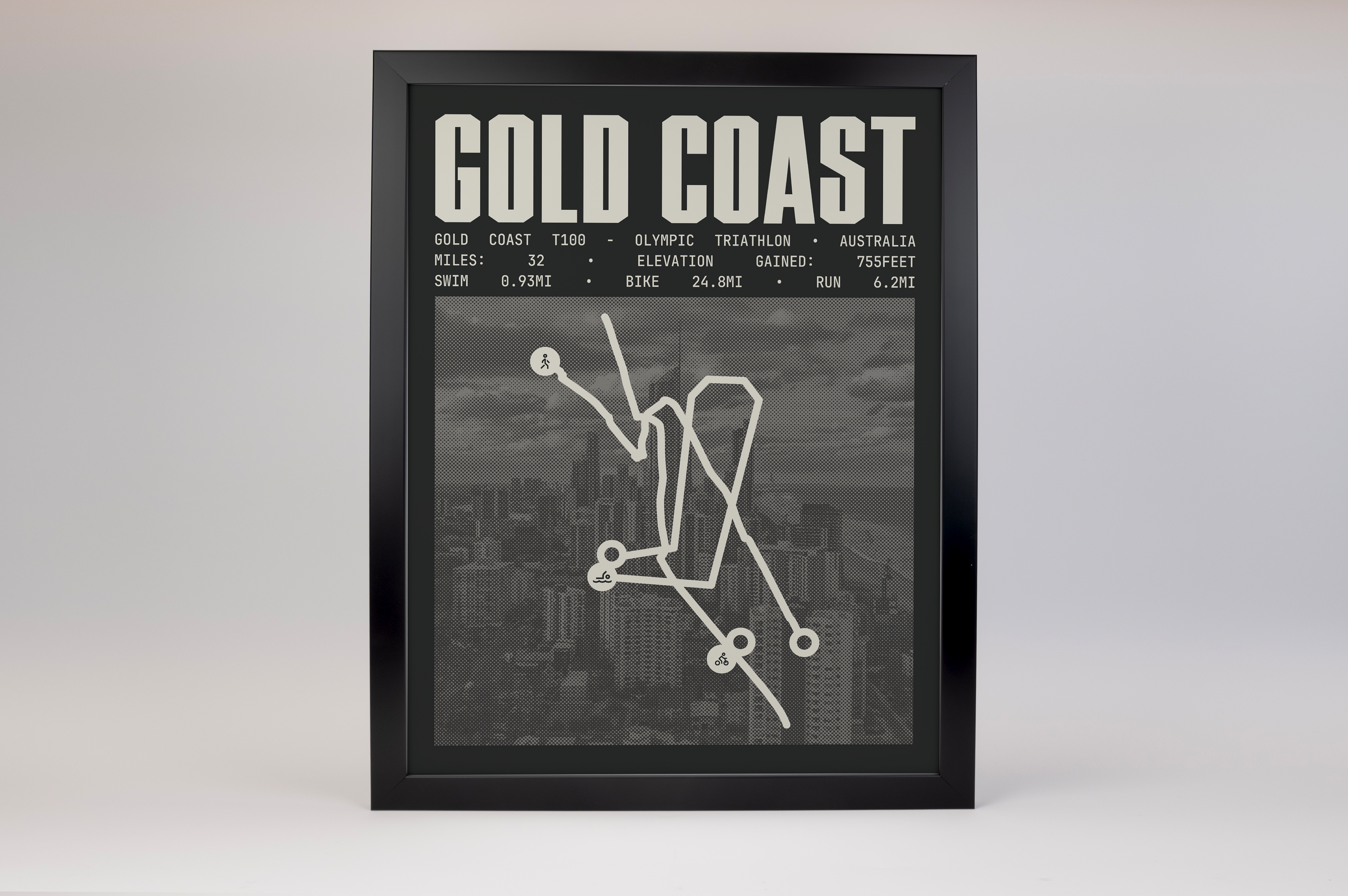 Gold Coast T100 - Olympic Triathlon Poster