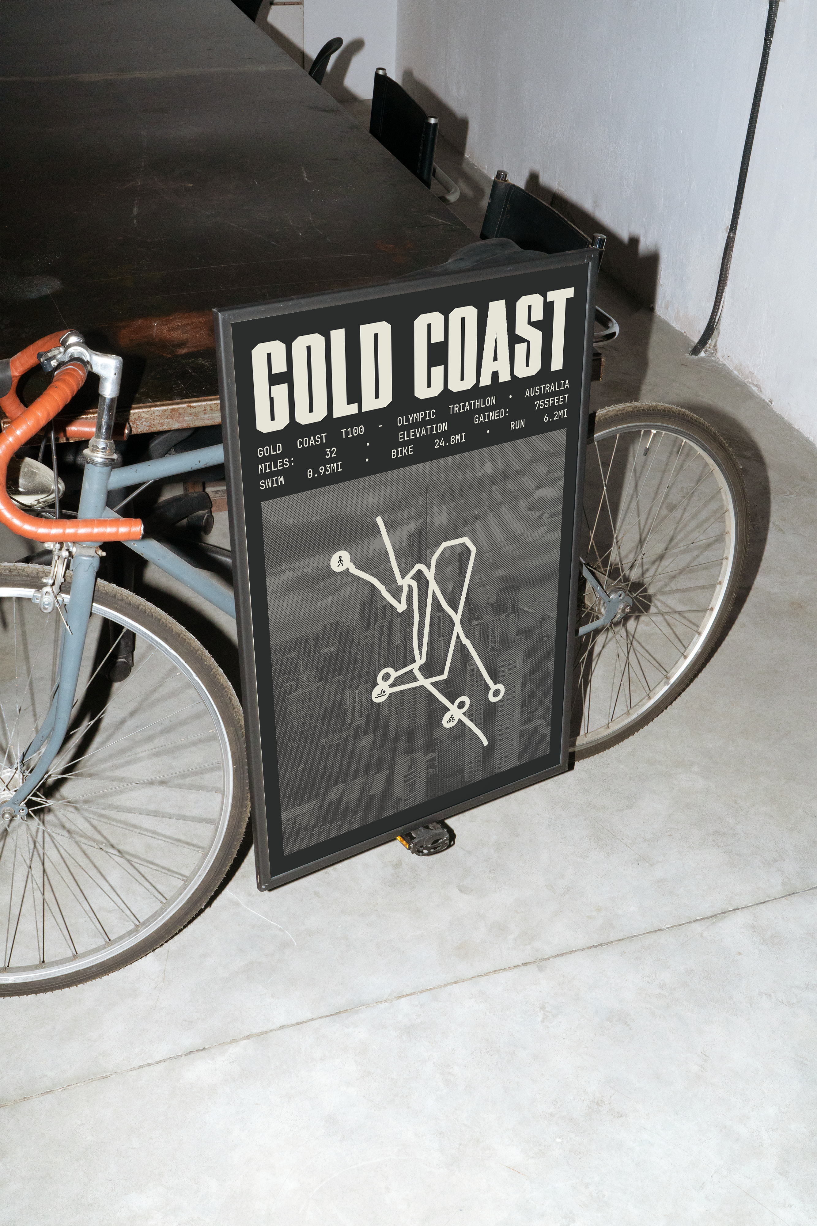 Gold Coast T100 - Olympic Triathlon Poster
