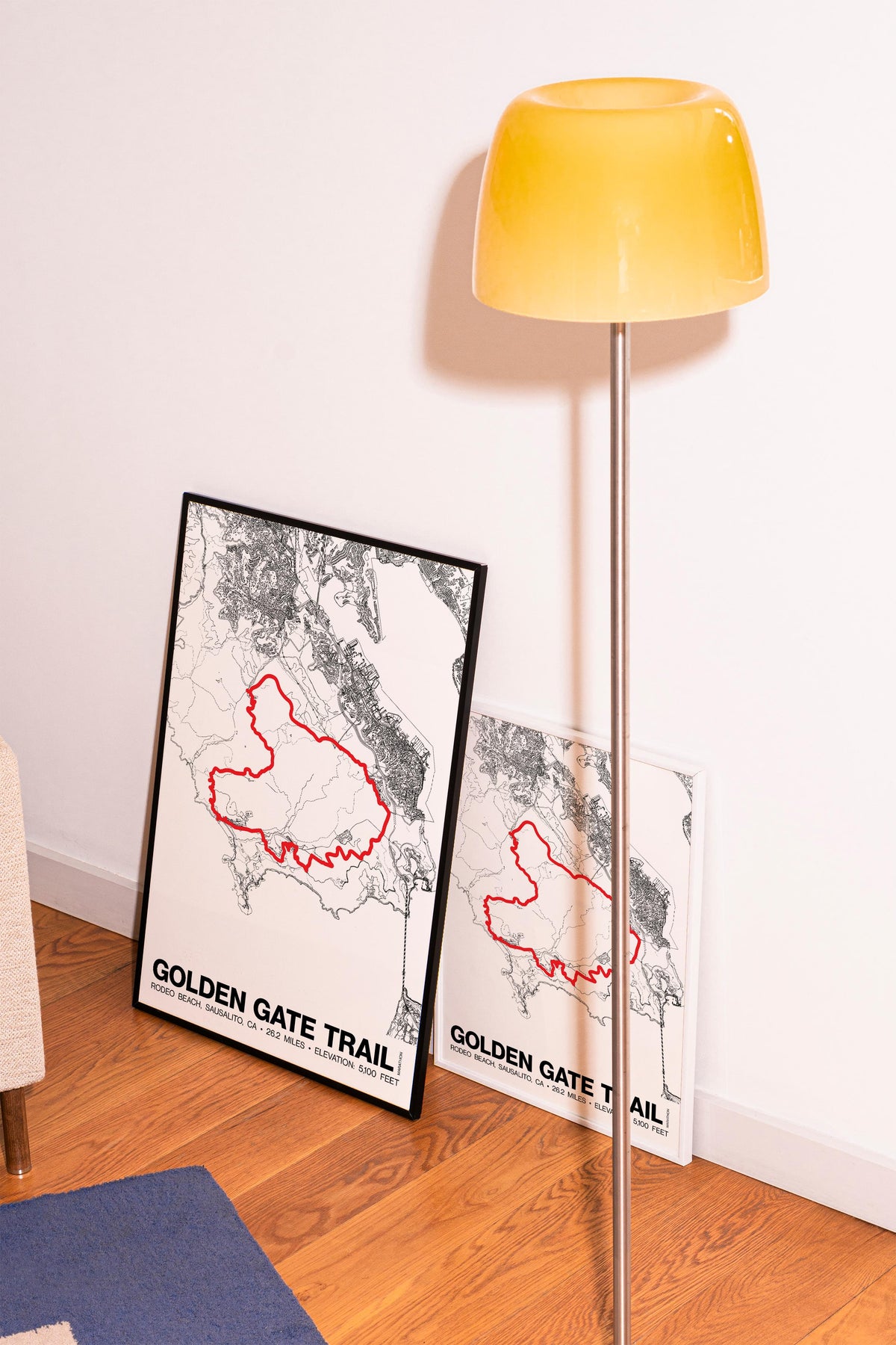 Golden Gate Trail Marathon Poster - Grid Style