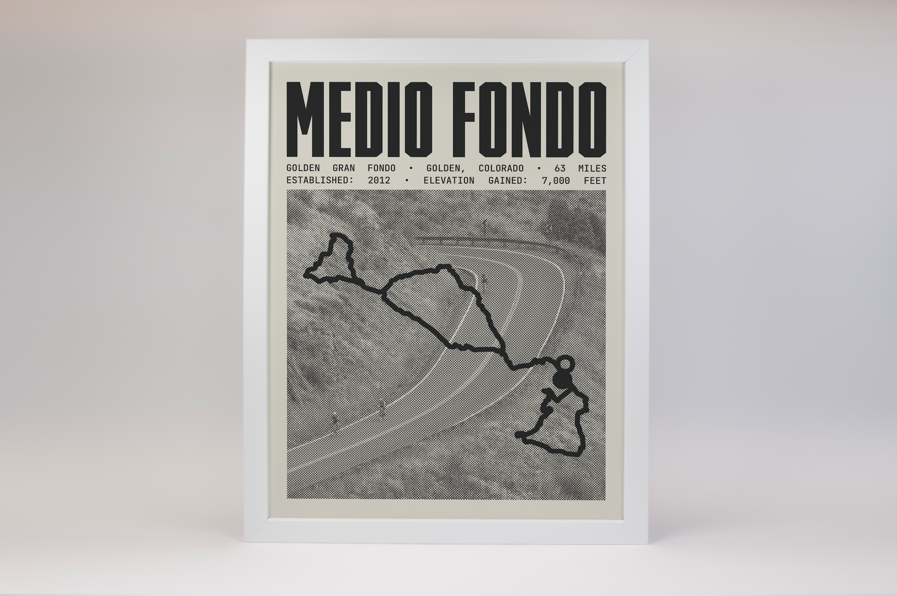 Golden Gran Fondo- Medio Fondo Poster