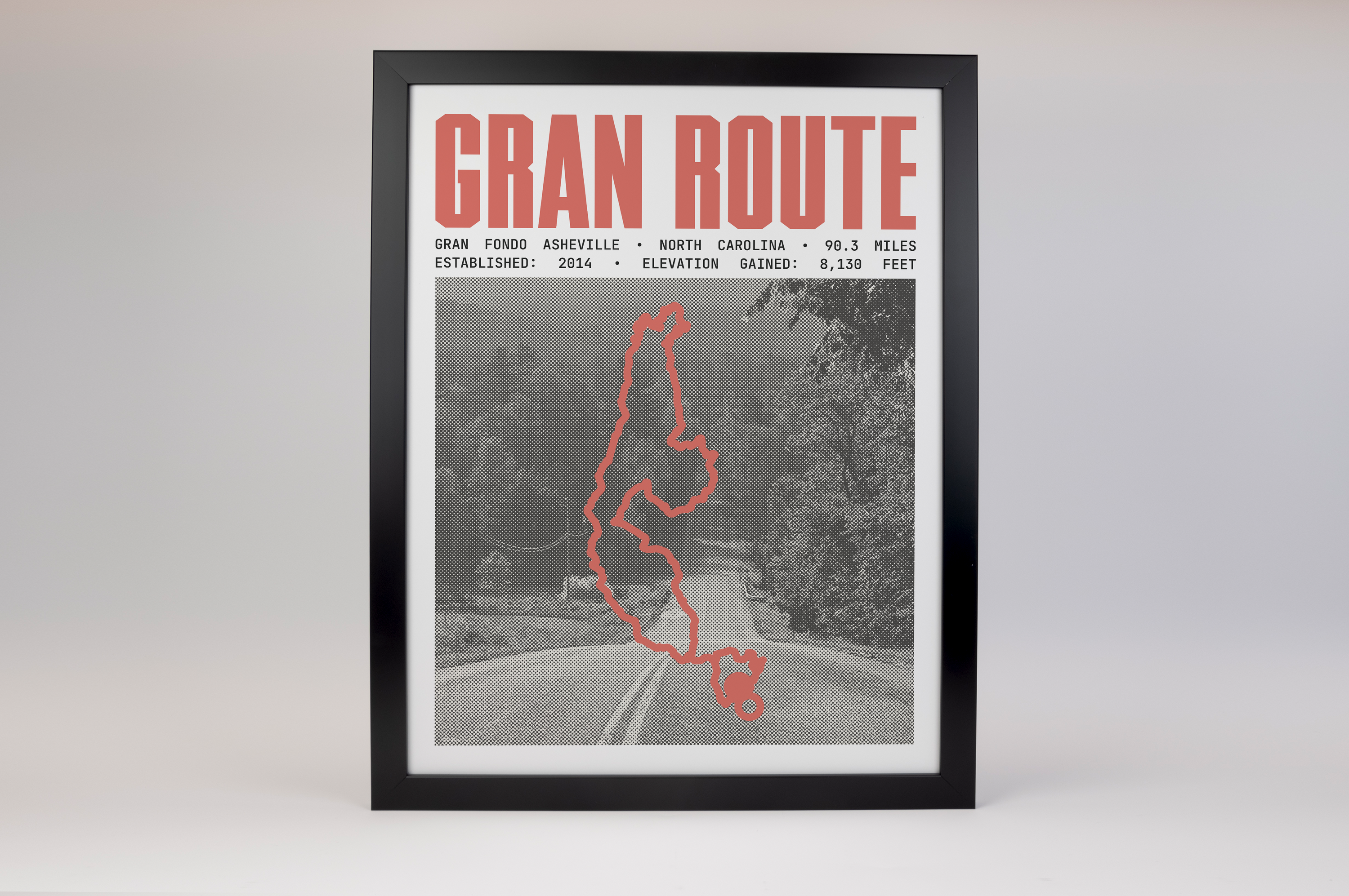 Gran Fondo Asheville - Gran Route Poster