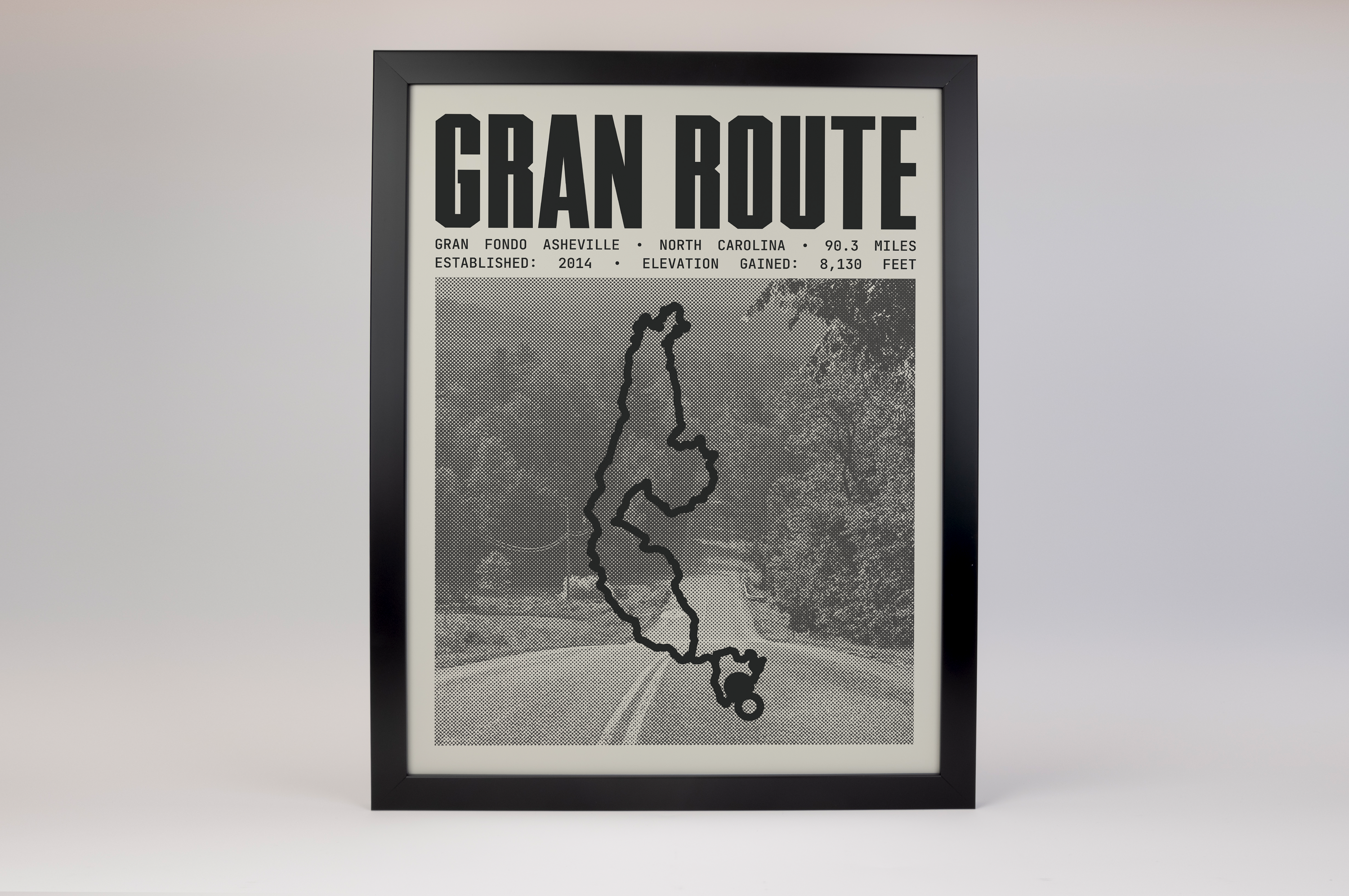 Gran Fondo Asheville - Gran Route Poster