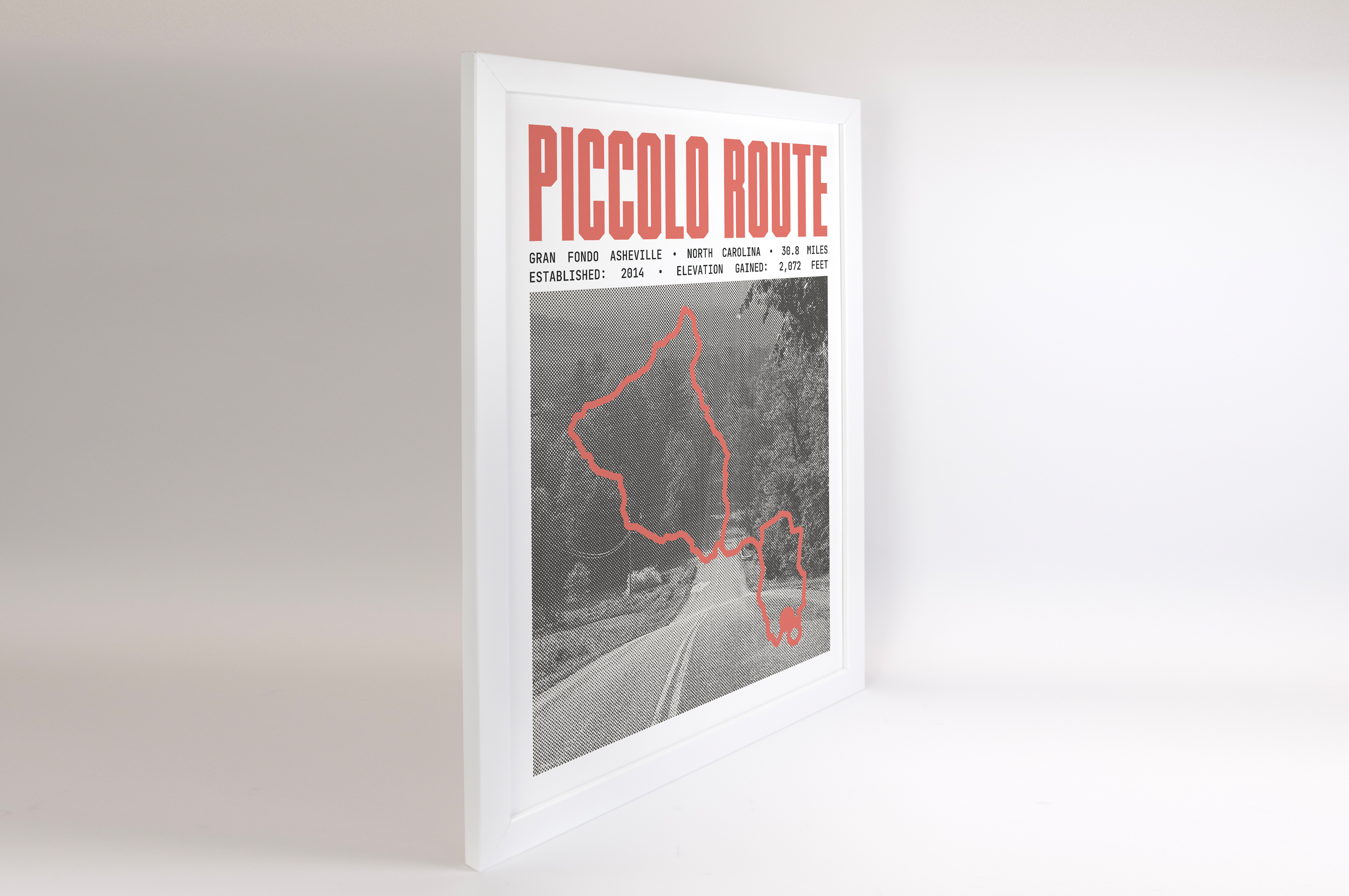 Gran Fondo Asheville - Piccolo Route Poster