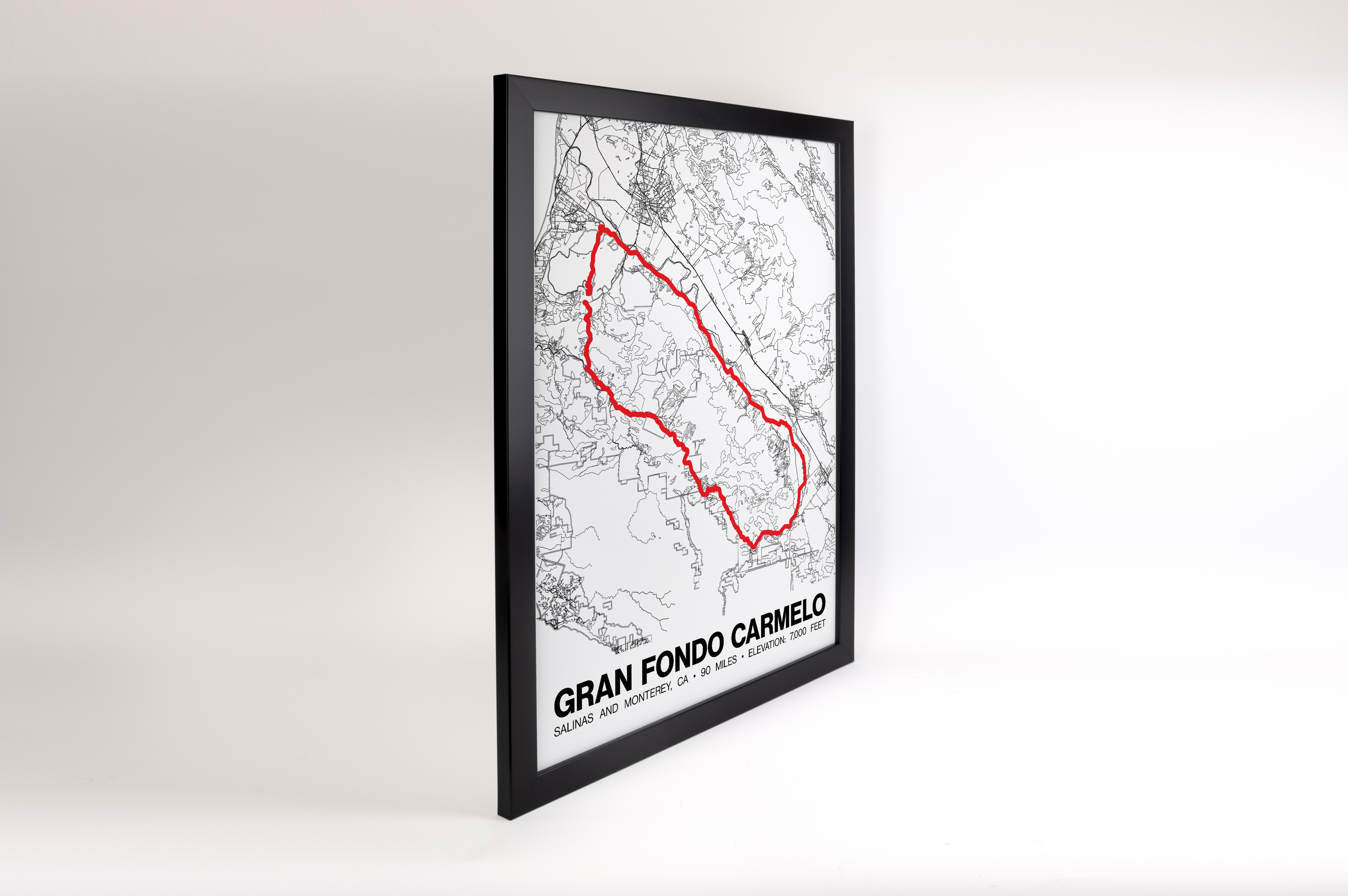Sea Otter Classic Gran Fondo Carmelo Poster - Grid Style