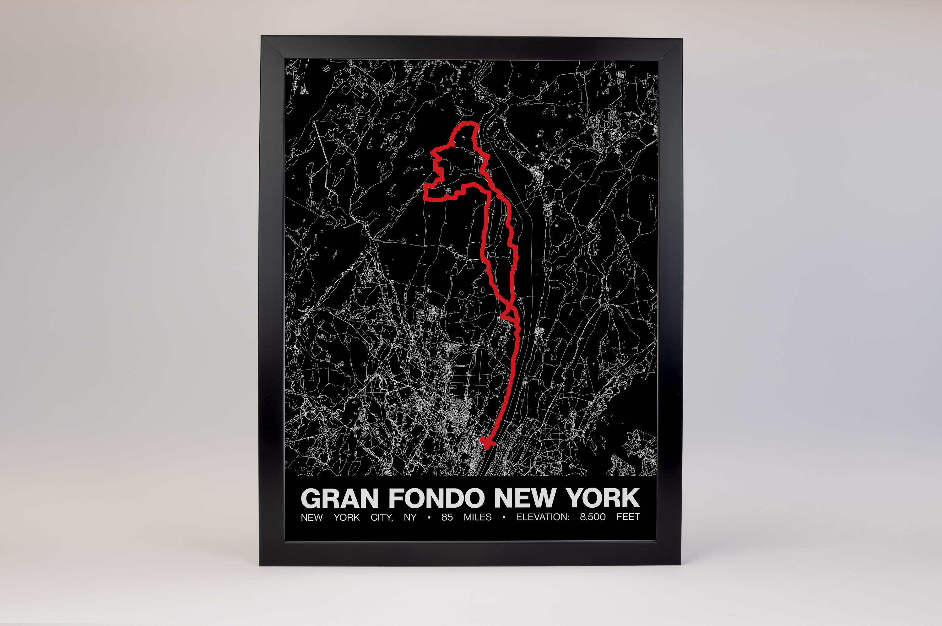 Gran Fondo New York (GFNY) Poster - Grid Style