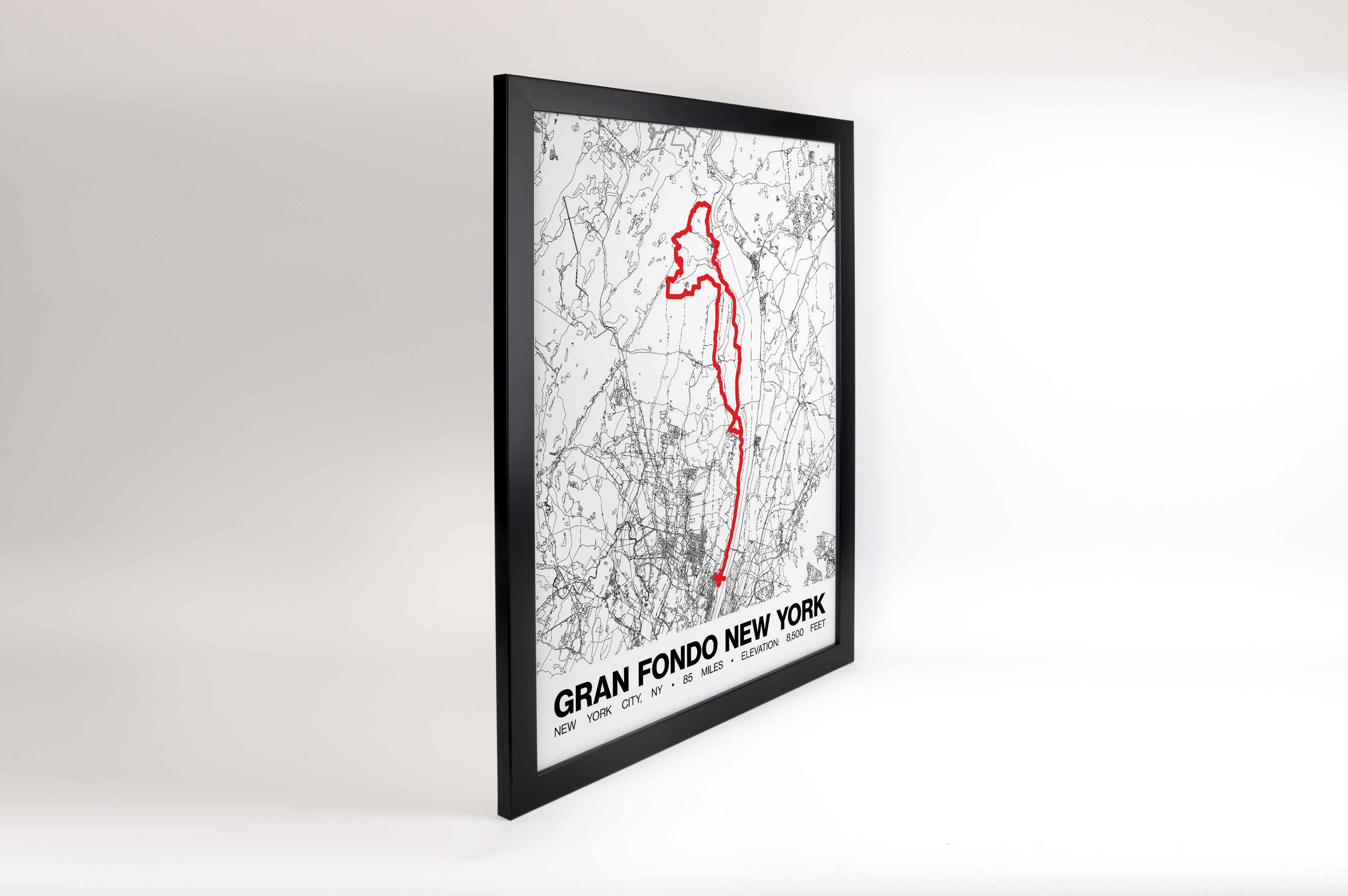 Gran Fondo New York (GFNY) Poster - Grid Style