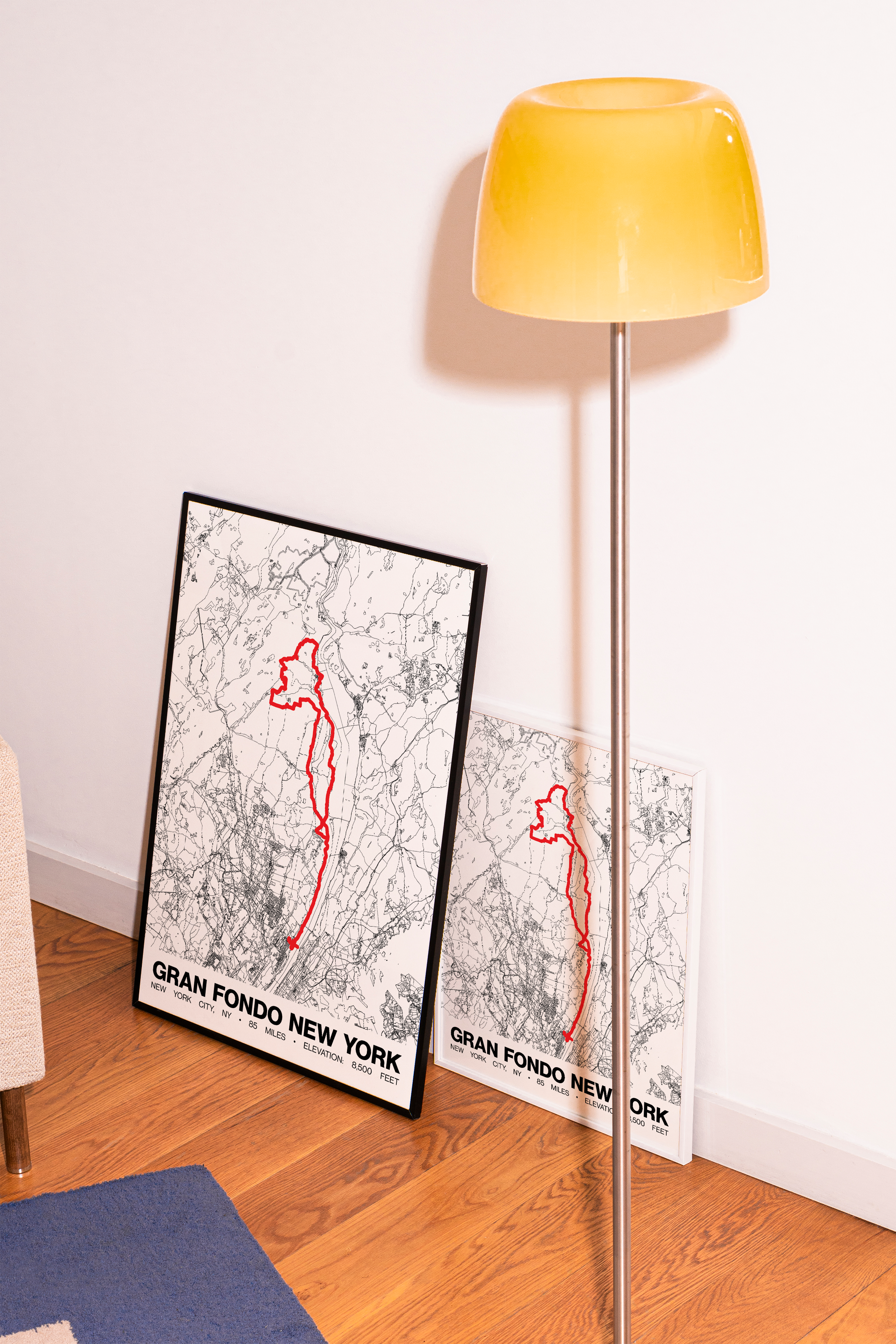 Gran Fondo New York (GFNY) Poster - Grid Style