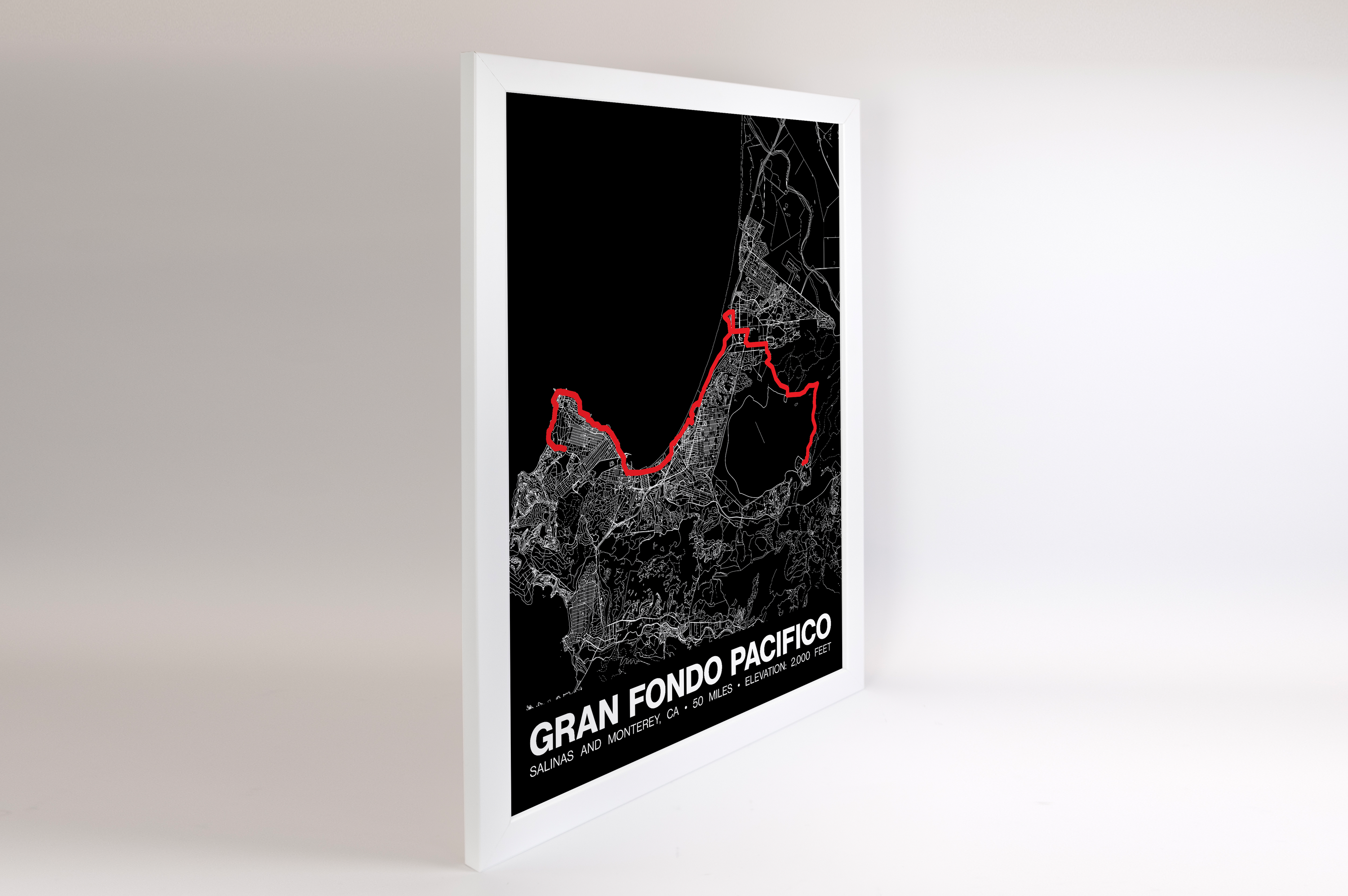 Sea Otter Classic Gran Fondo Pacifico Poster - Grid Style