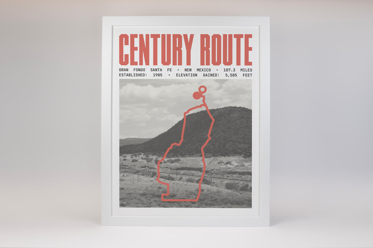 Gran Fondo Santa Fe - Century Route Poster