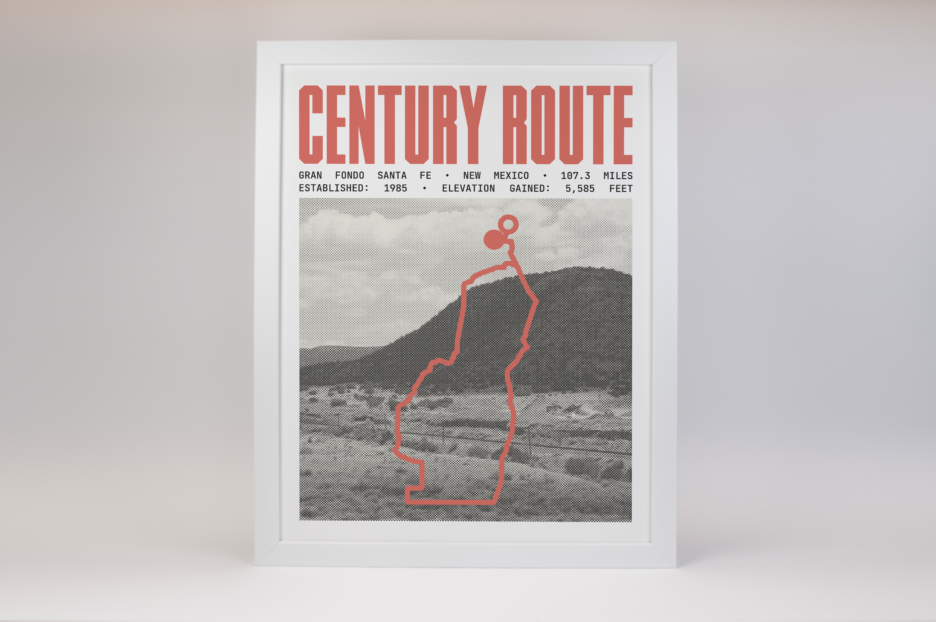 Gran Fondo Santa Fe - Century Route Poster