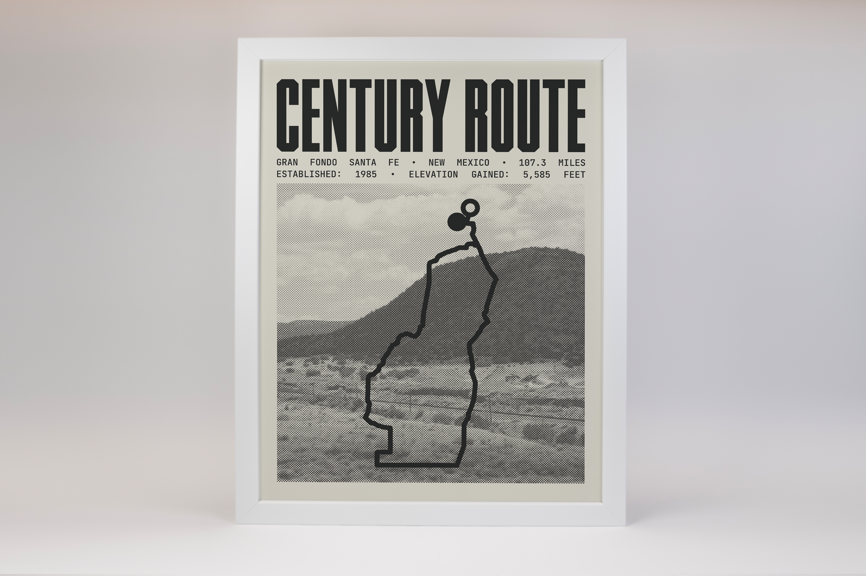 Gran Fondo Santa Fe - Century Route Poster