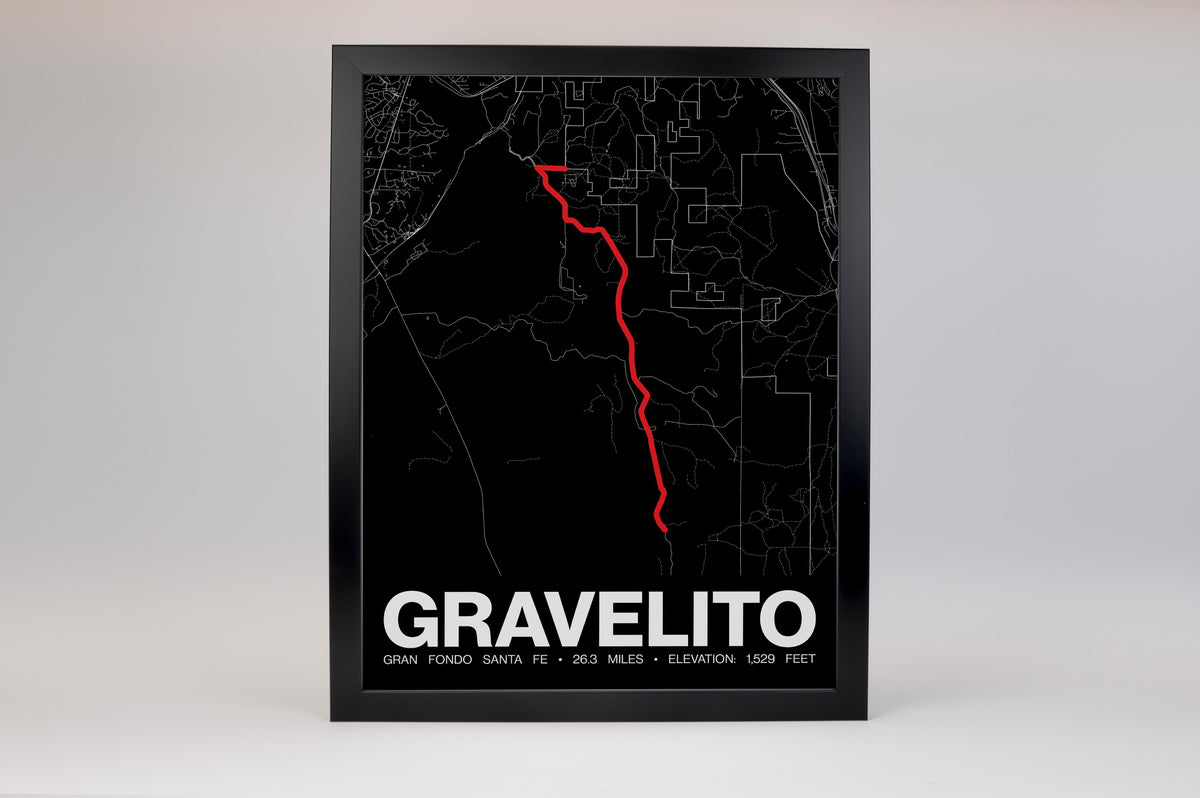 Gran Fondo Santa Fe Gravelito Poster - Grid Style