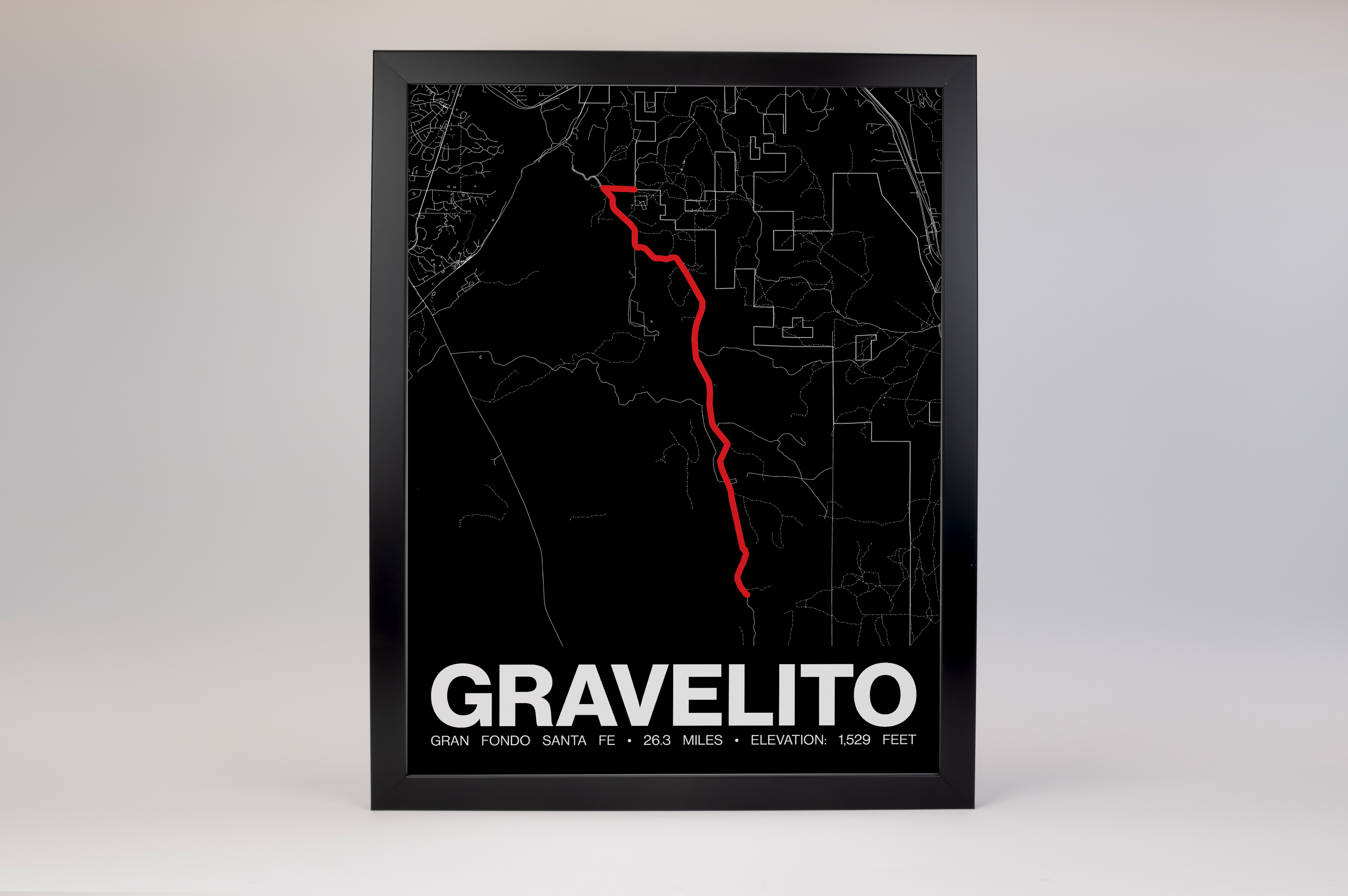 Gran Fondo Santa Fe Gravelito Poster - Grid Style