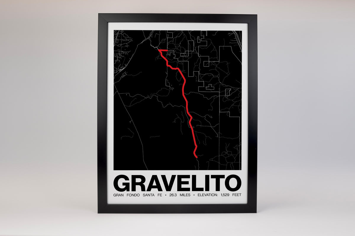 Gran Fondo Santa Fe Gravelito Poster - Grid Style