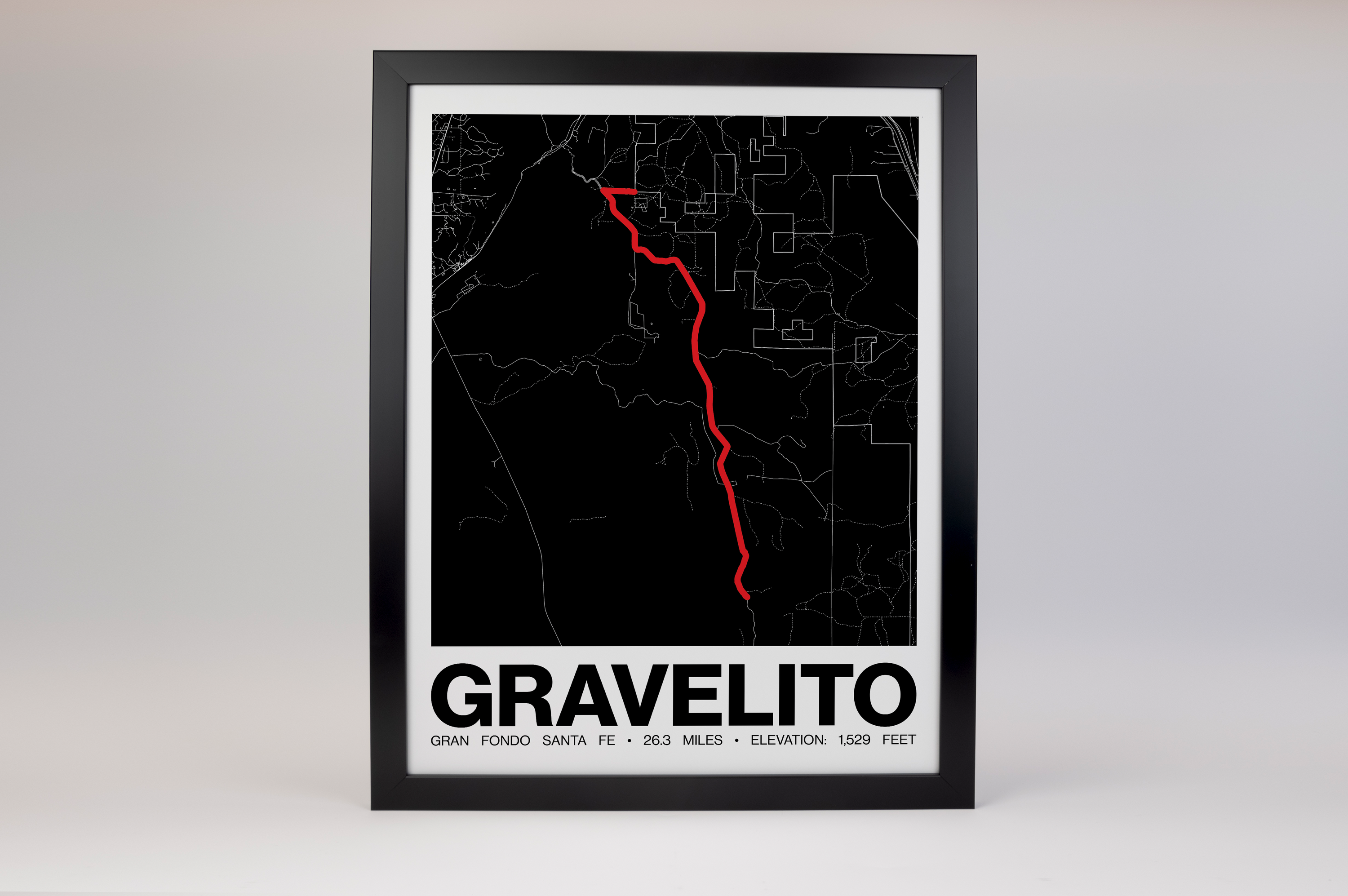 Gran Fondo Santa Fe Gravelito Poster - Grid Style