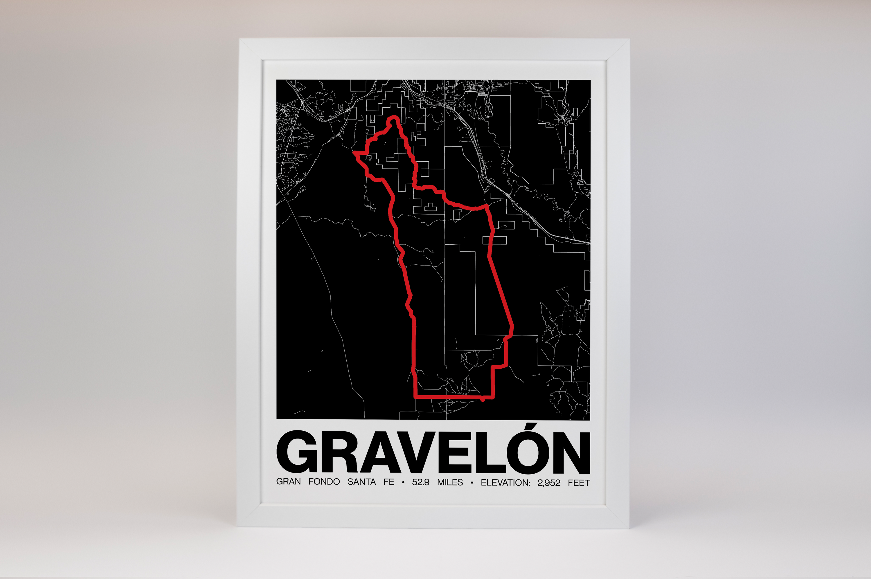 Gran Fondo Santa Fe Gravelón Poster - Grid Style