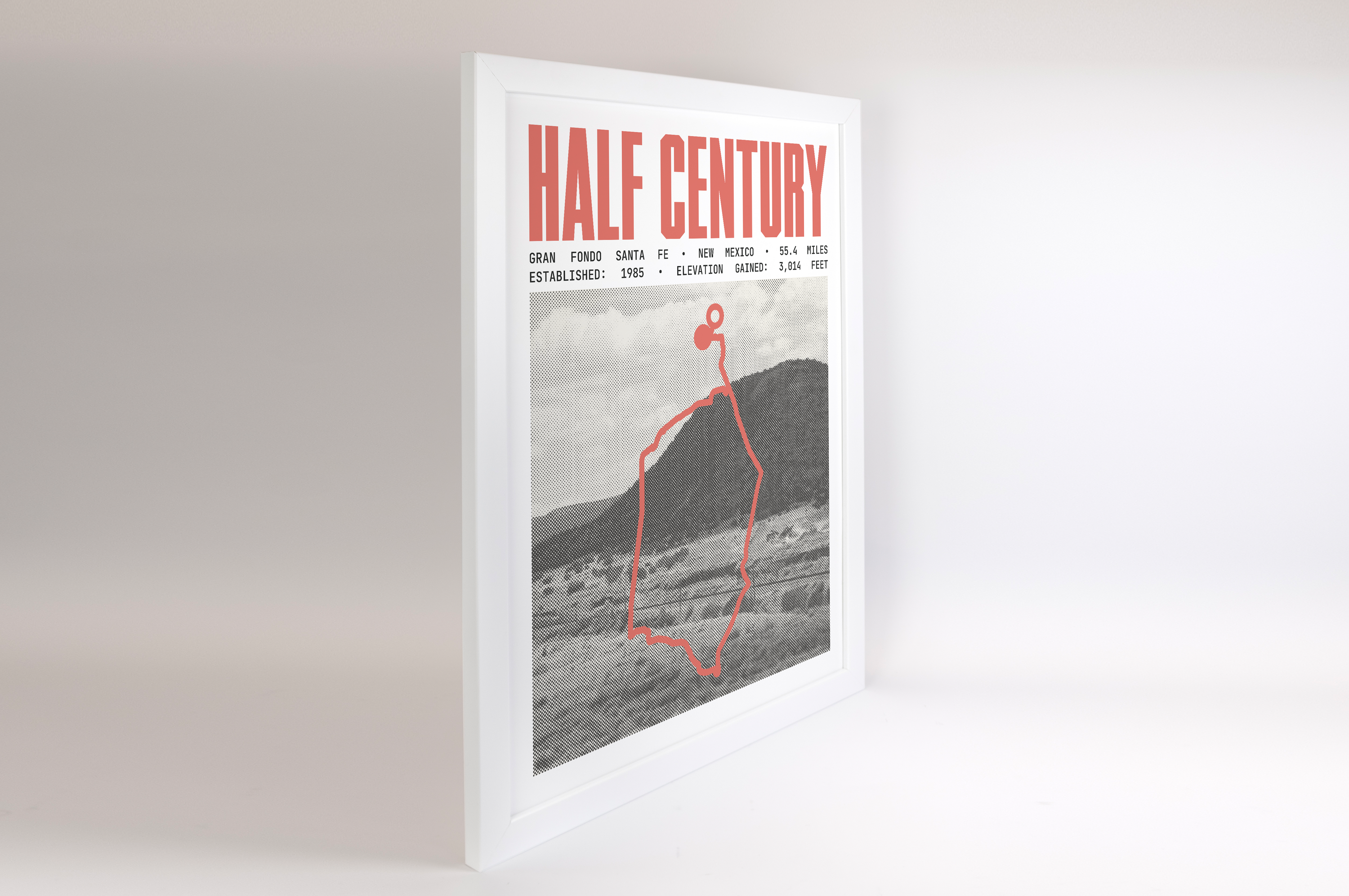 Gran Fondo Santa Fe - Half Century Route Poster