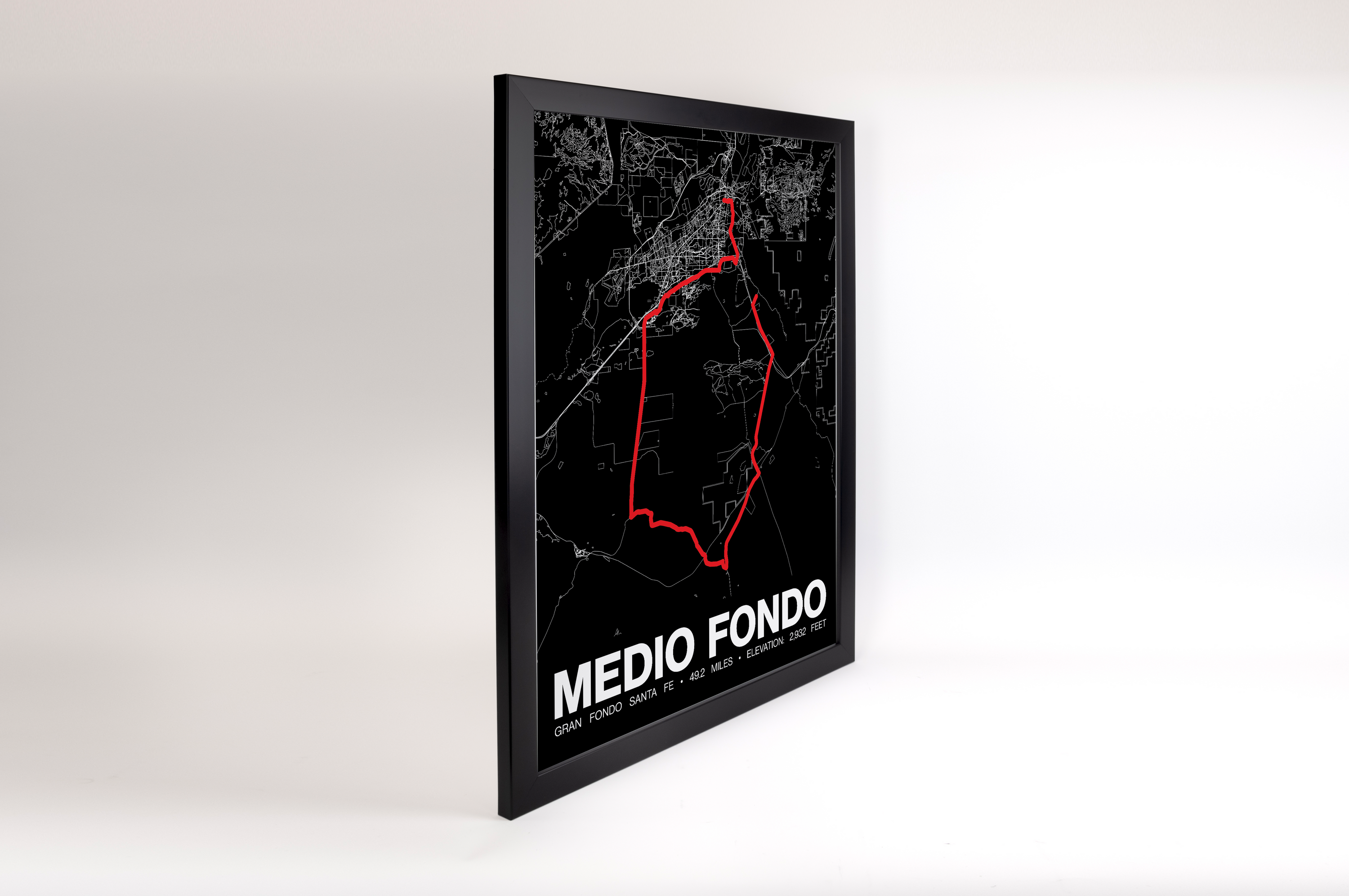 Gran Fondo Santa Fe Medio Fondo Poster - Grid Style