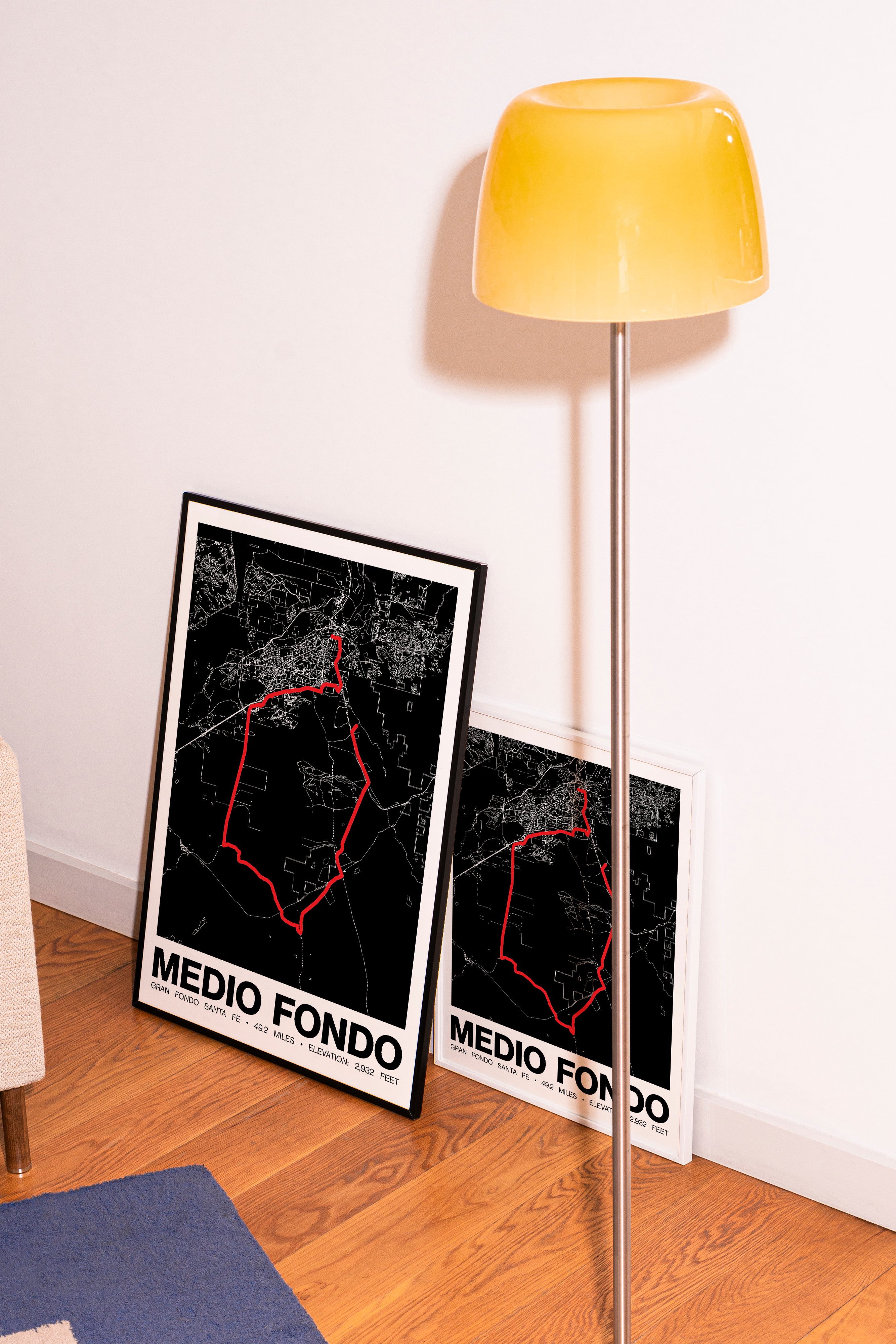 Gran Fondo Santa Fe Medio Fondo Poster - Grid Style