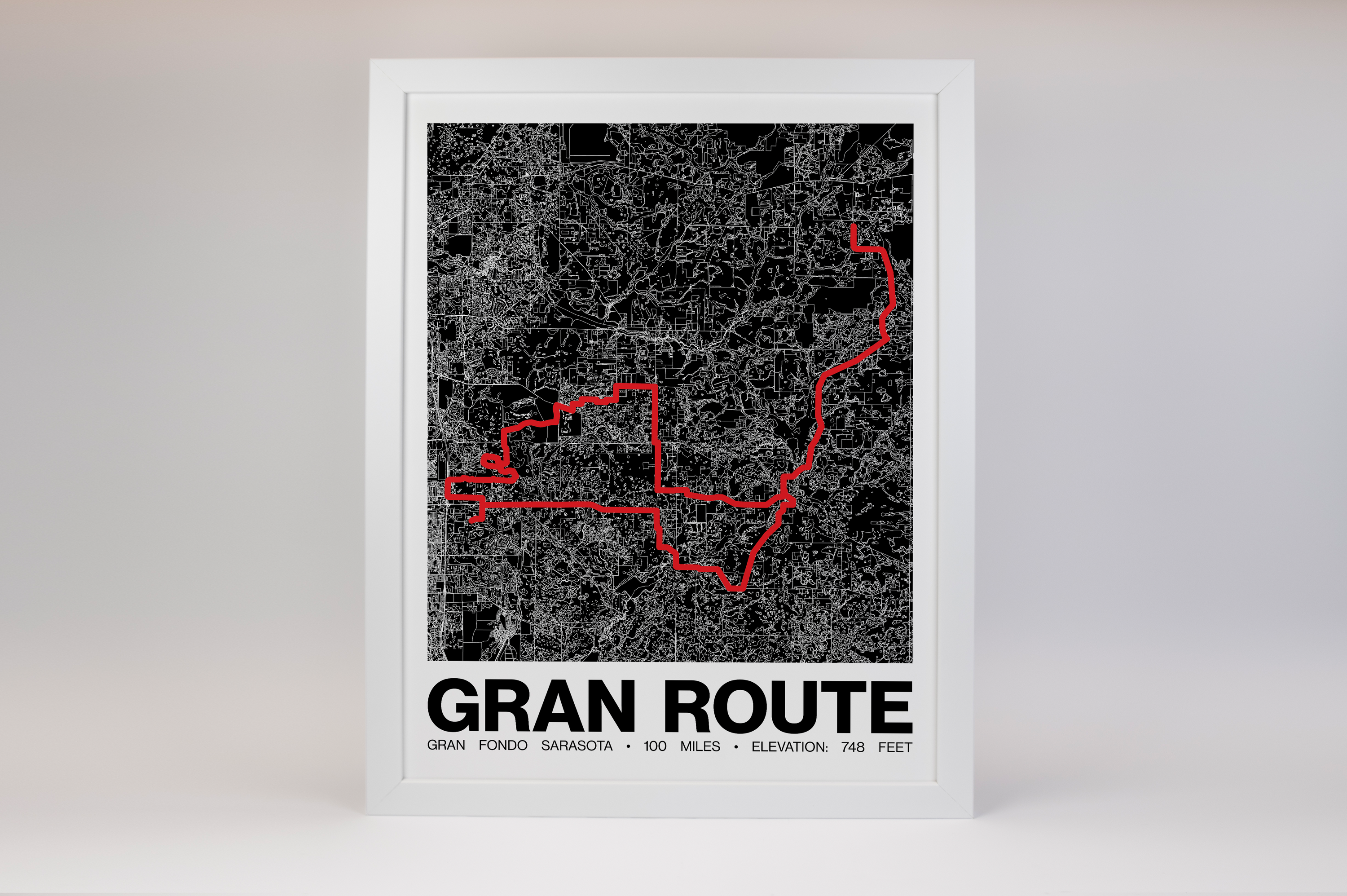 Gran Fondo Sarasota Gran Route - Grid Style