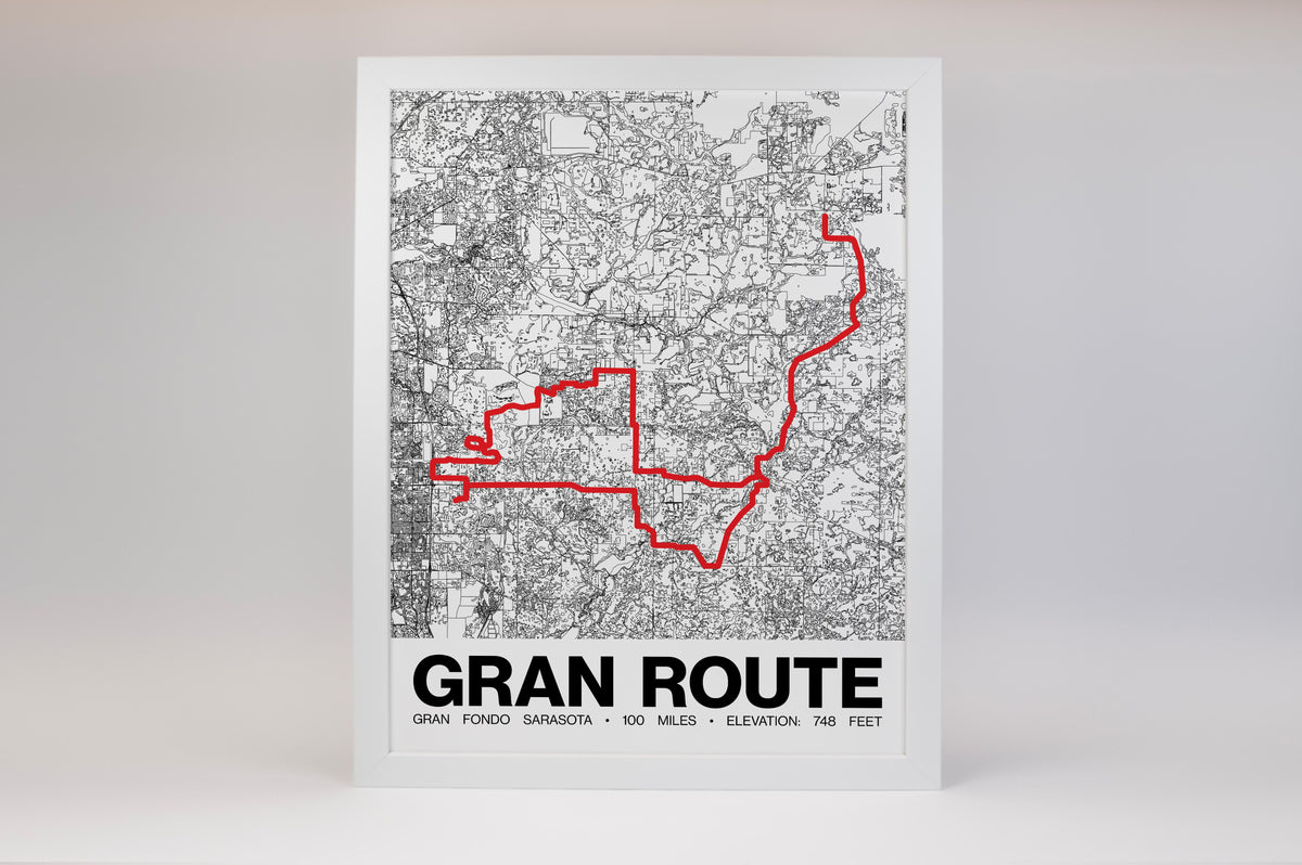 Gran Fondo Sarasota Gran Route - Grid Style