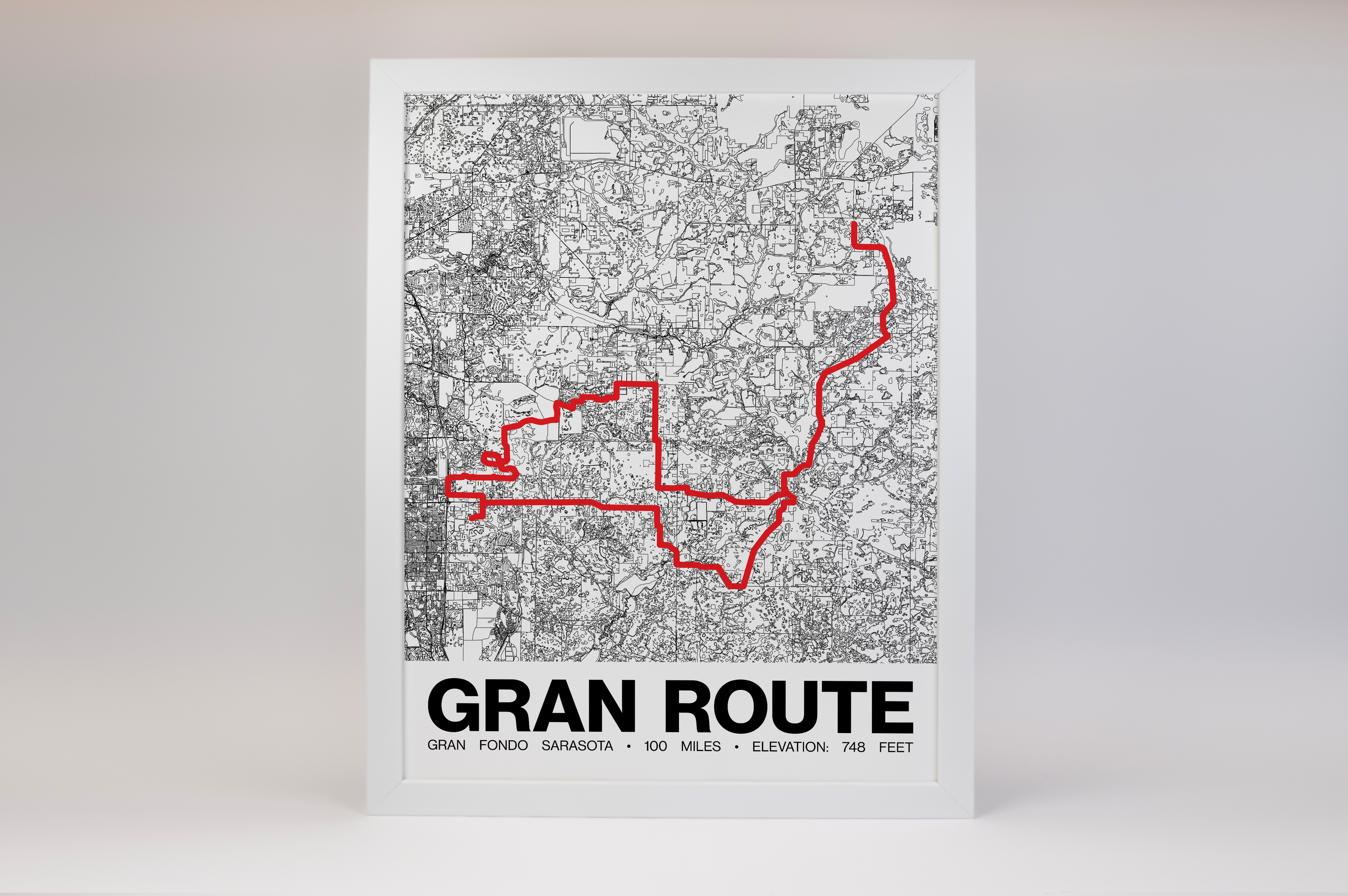 Gran Fondo Sarasota Gran Route - Grid Style