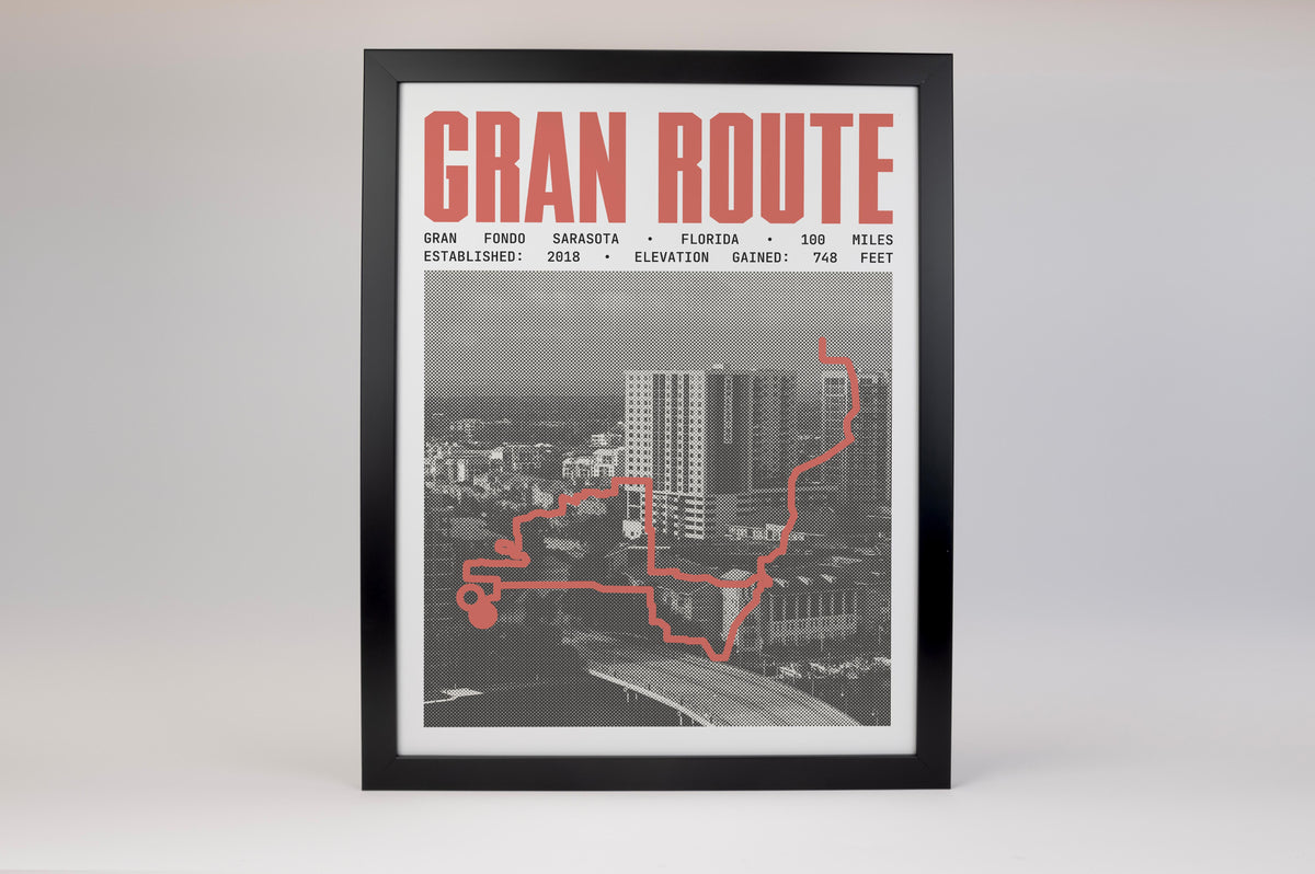 Gran Fondo Sarasota - Gran Route Poster