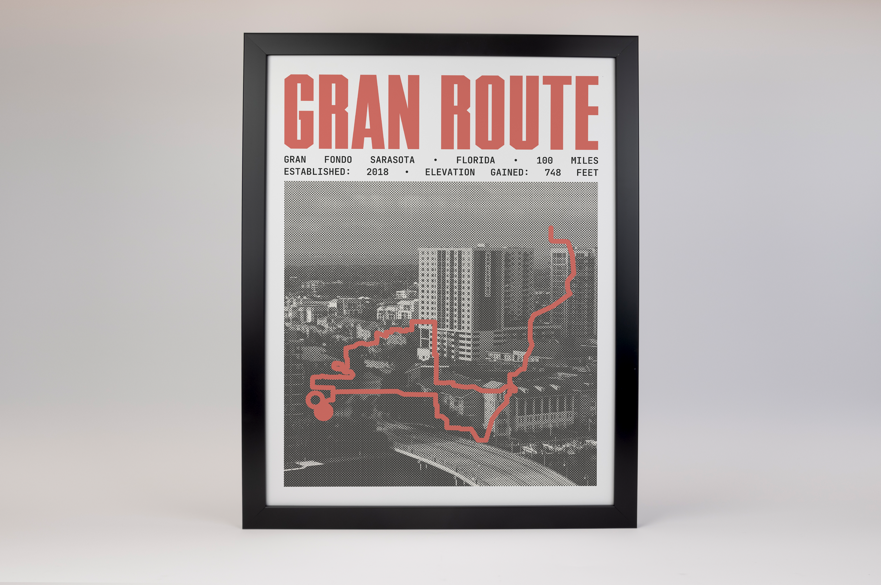 Gran Fondo Sarasota - Gran Route Poster