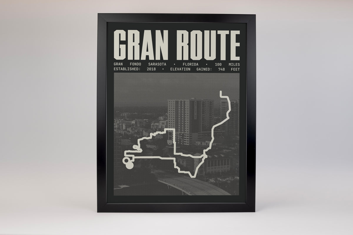 Gran Fondo Sarasota - Gran Route Poster