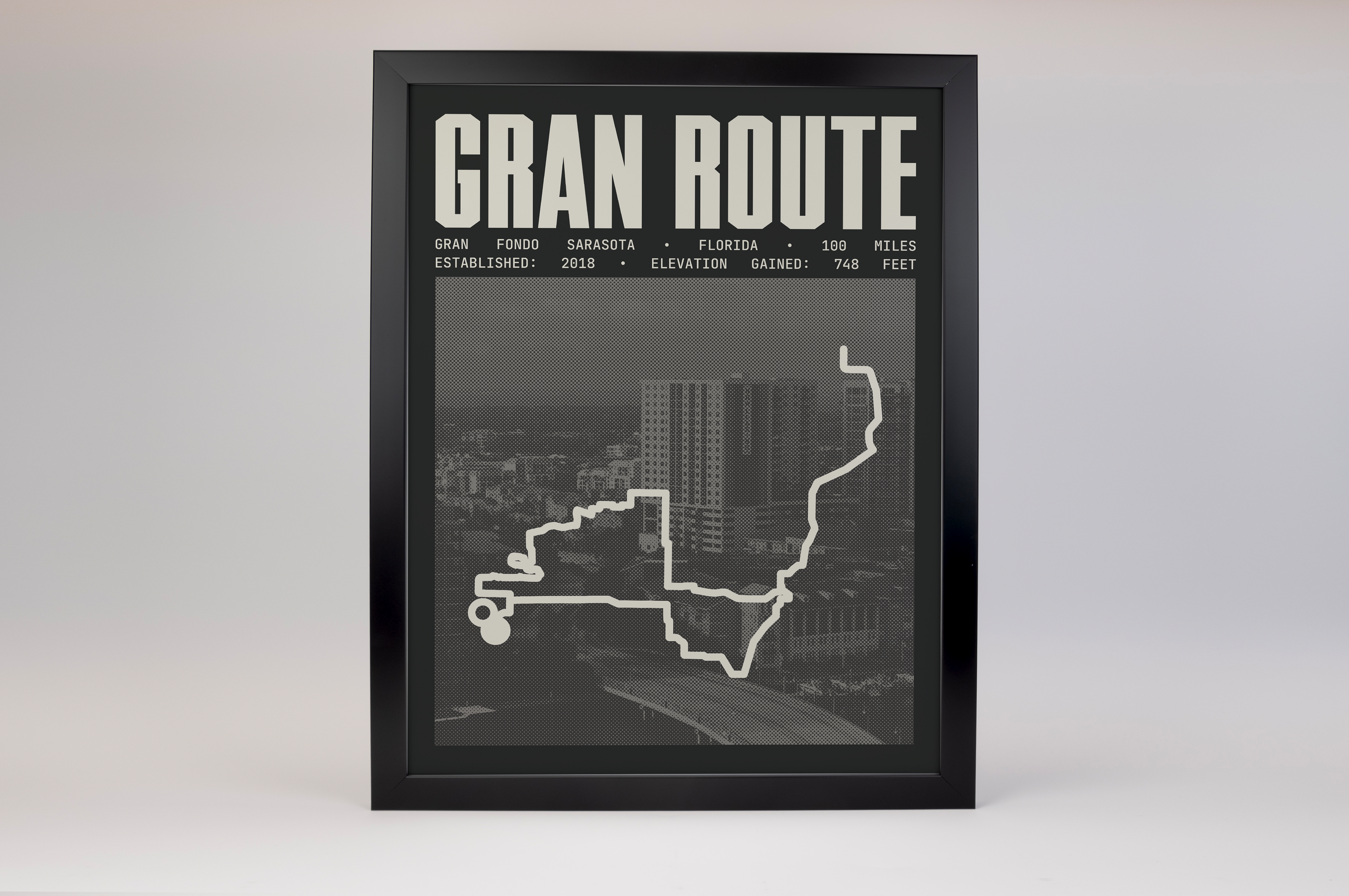 Gran Fondo Sarasota - Gran Route Poster