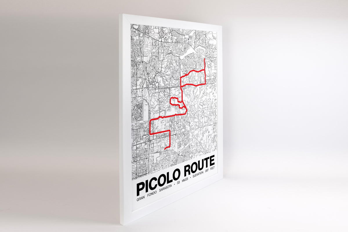 Gran Fondo Sarasota Picolo Route - Grid Style