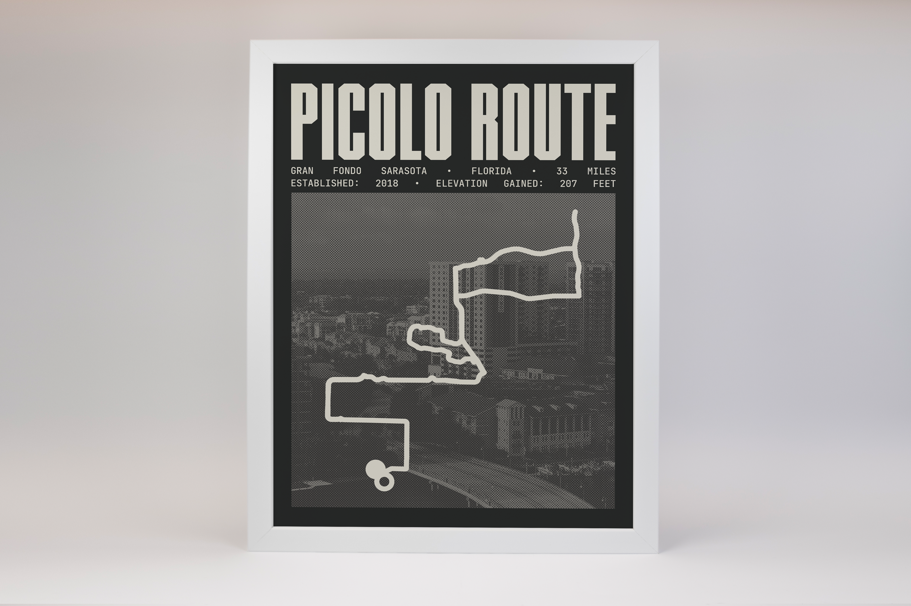 Gran Fondo Sarasota - Picolo Route Poster